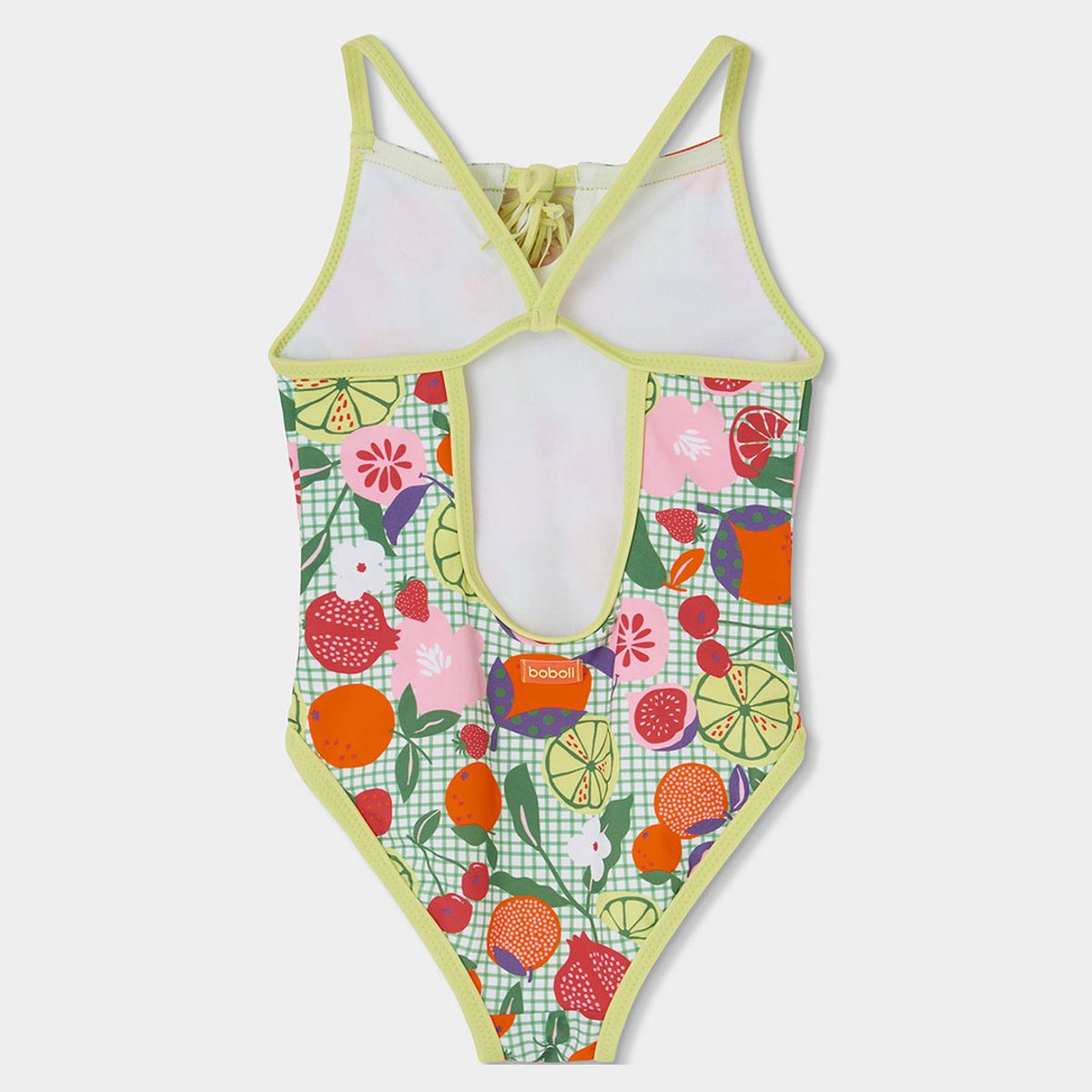 Maillot de bain fille imprimé fruits multicolore, BOBOLI