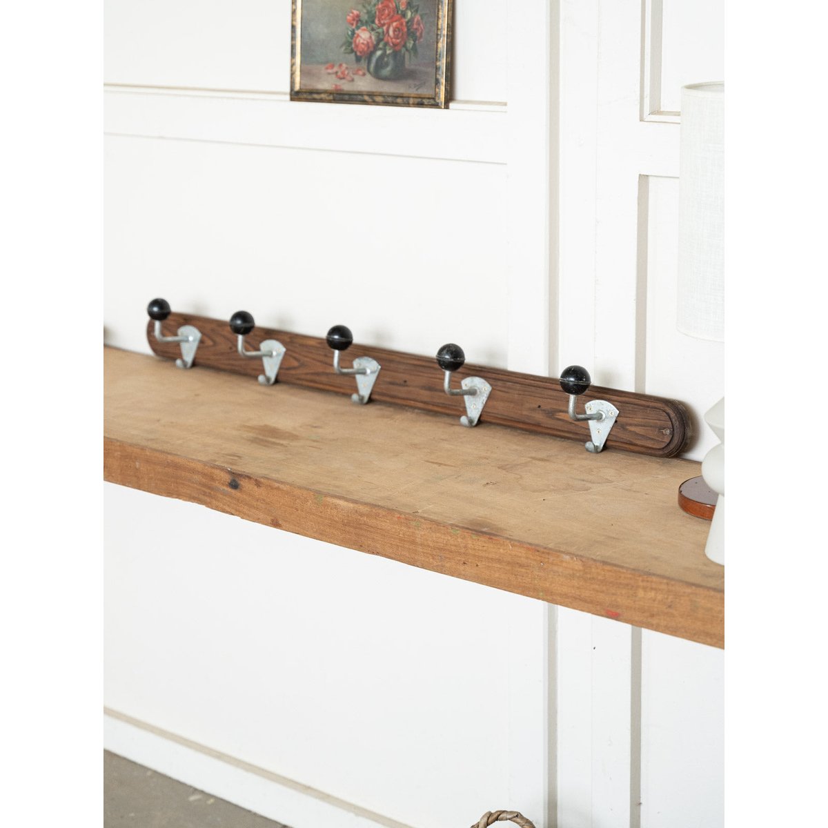 Porte-manteau de campagne en bois Max N°484 - Bon état bois foncé, DEBONGOUT