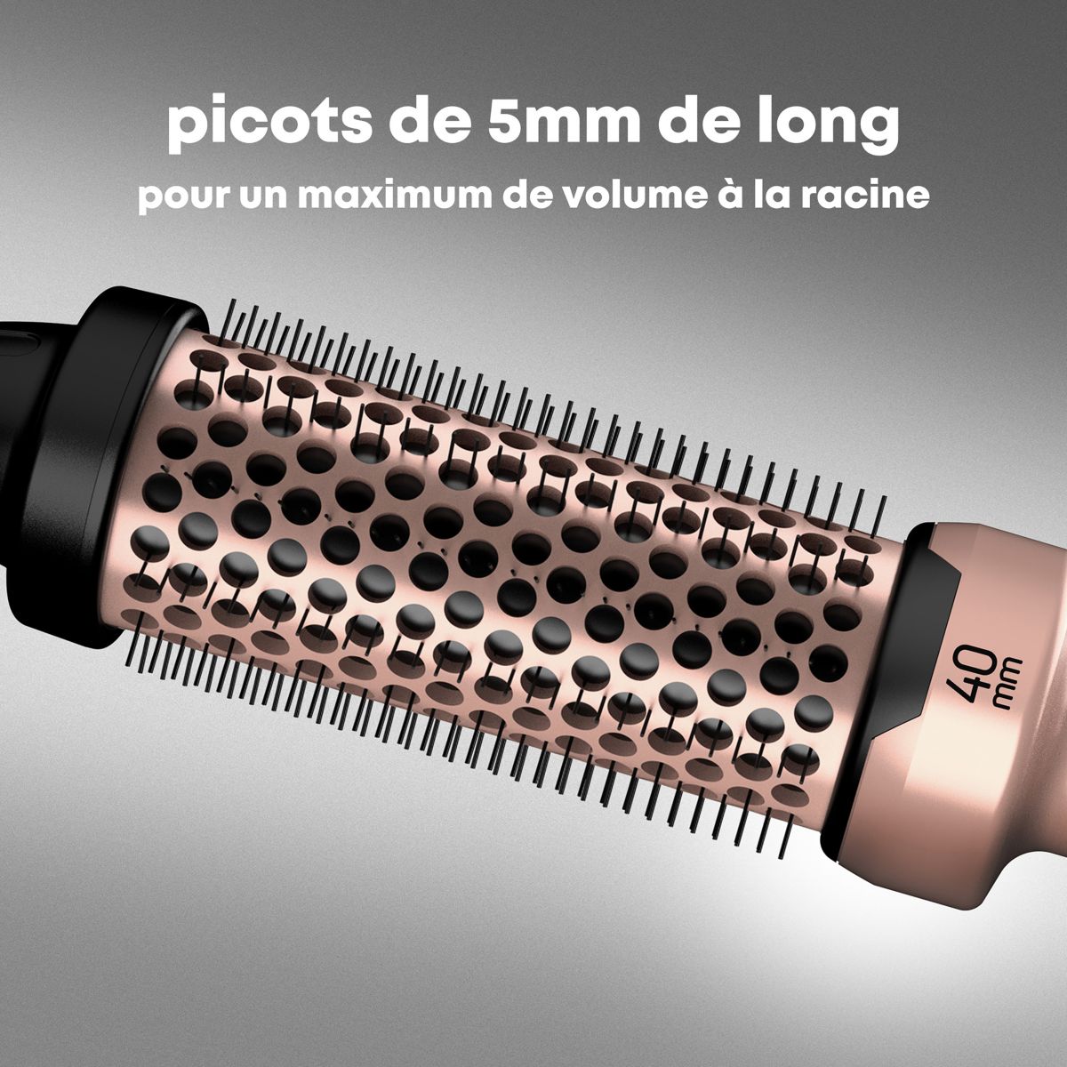 Brosse chauffante Volume et Vagues Progloss 40mm Or couleur unique, REVAMP