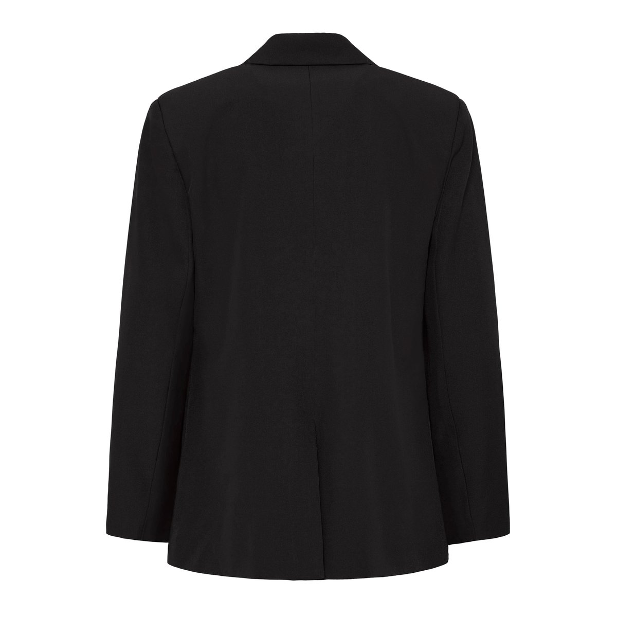 Blazer col tailleur, manches longues, coupe droite noir, ICHI