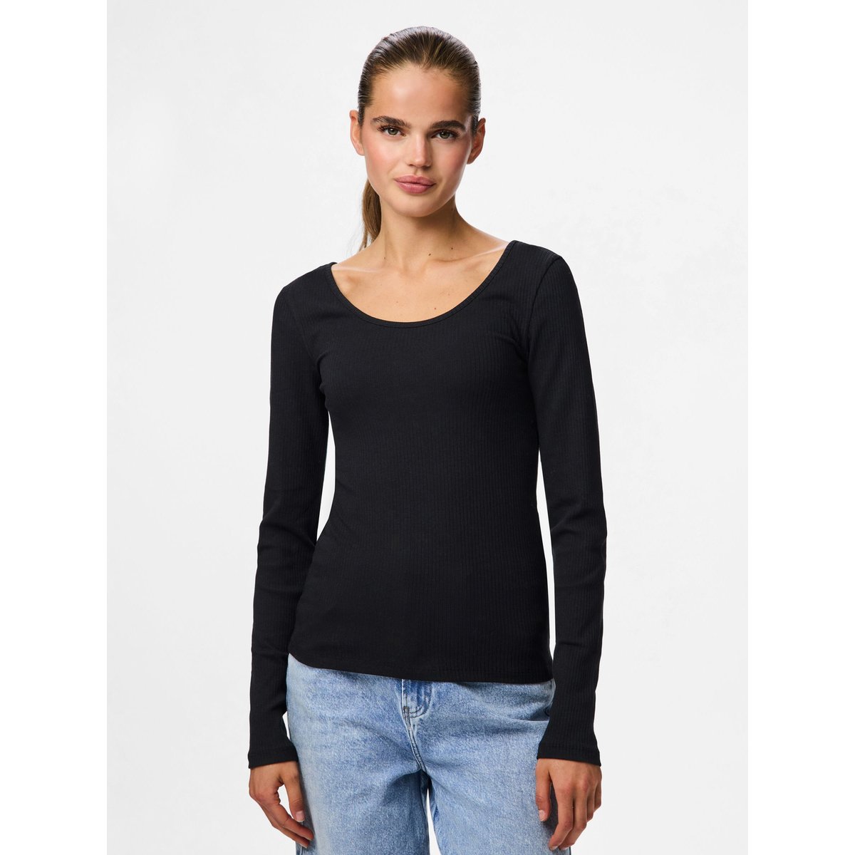 Top À Manches Longues noir - black, PIECES