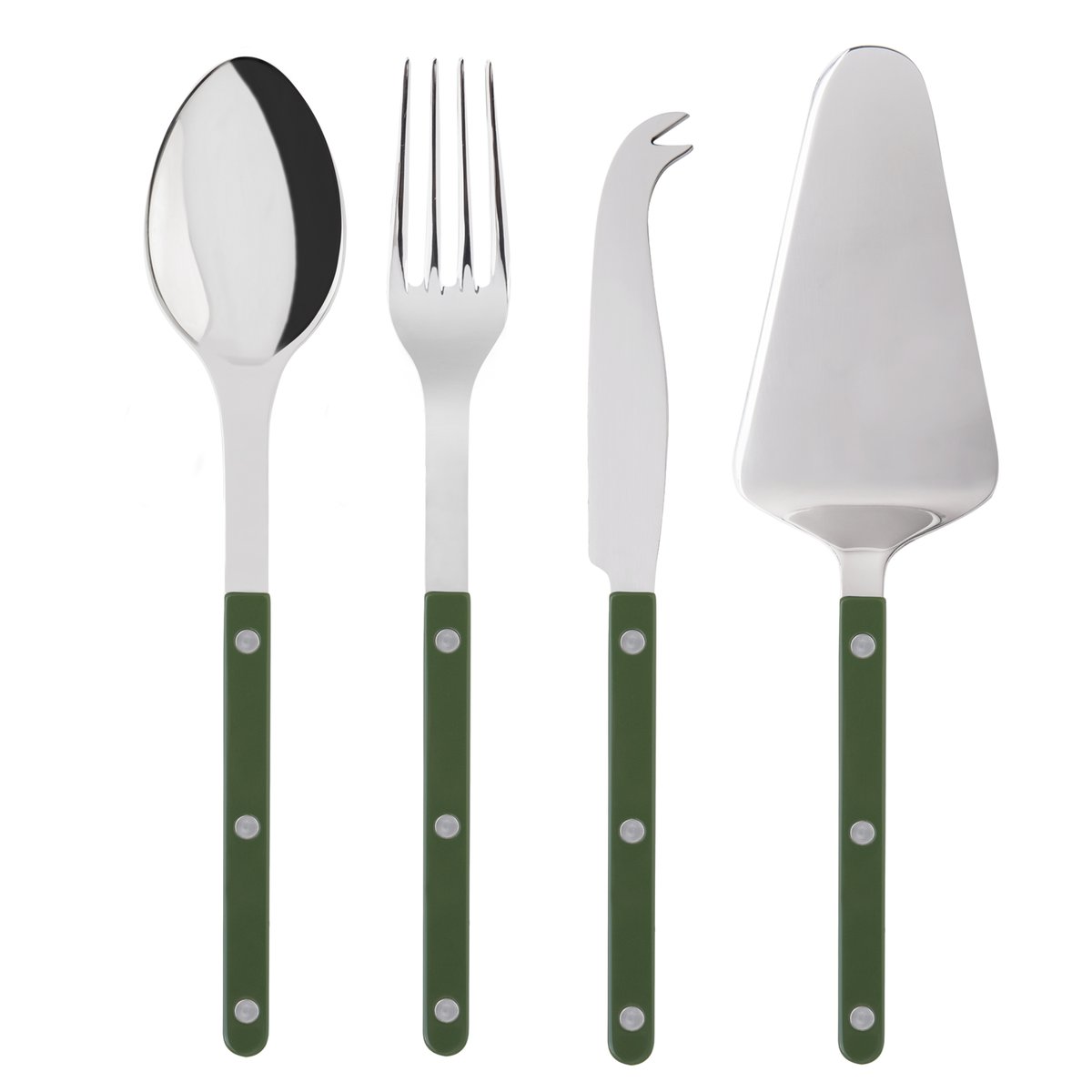 Set Les Essentiels Bistrot - ensemble de 4 couverts de service, Bistrot vert, SABRE