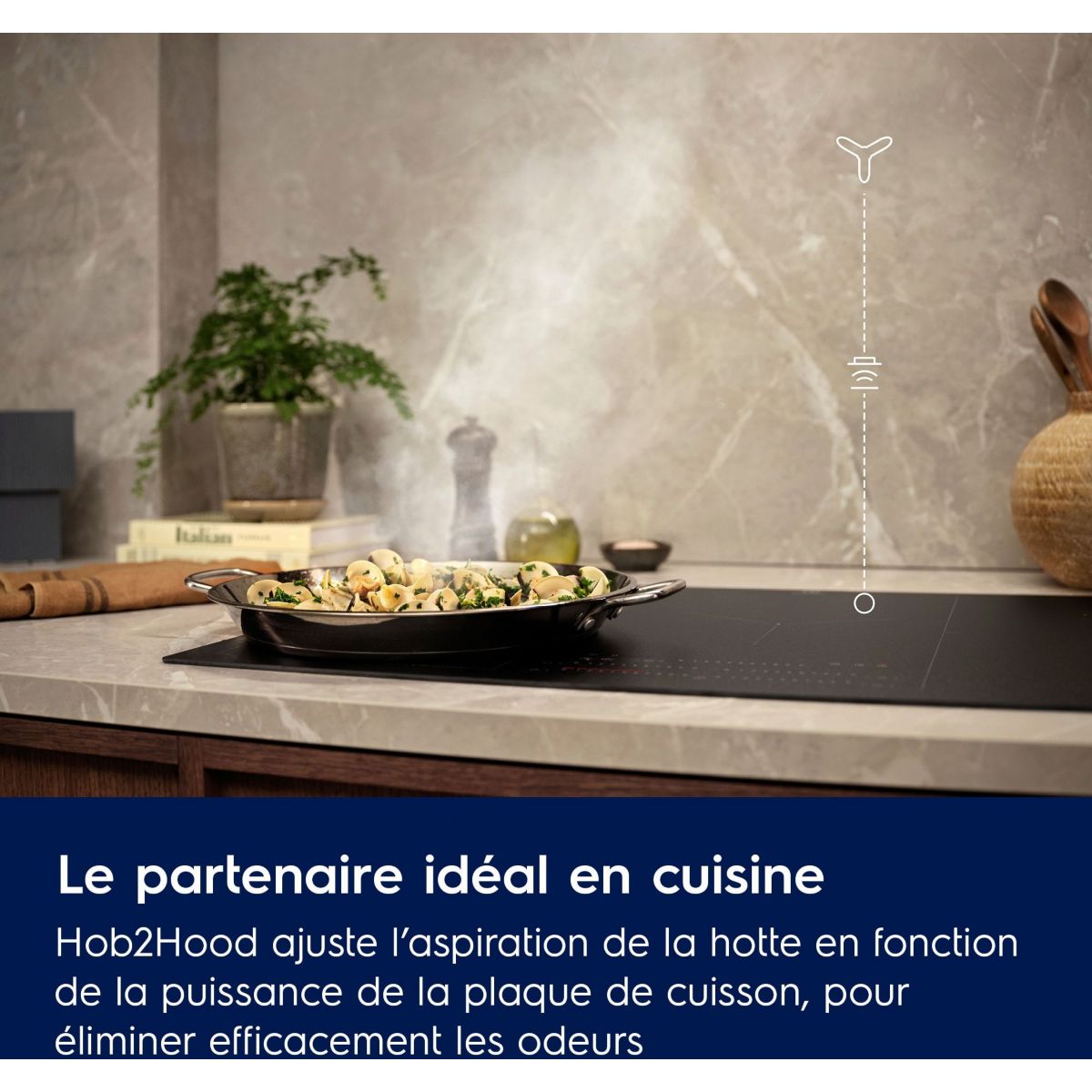 Hotte décorative murale LFT816K couleur unique, ELECTROLUX