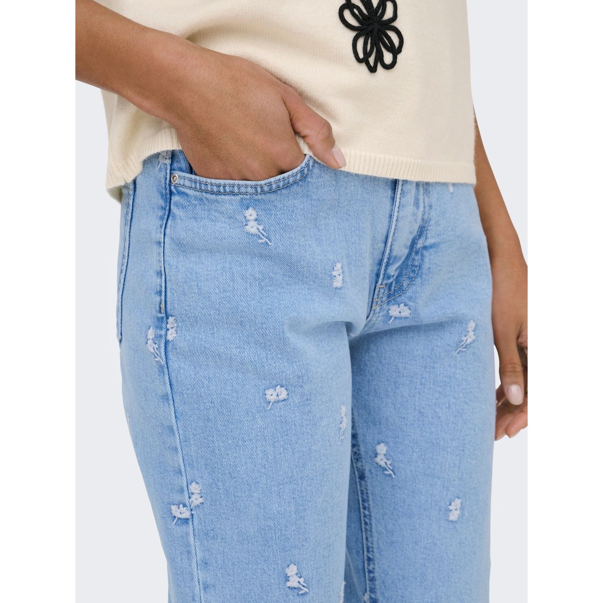 Jean Coupe Droite light blue denim, ONLY