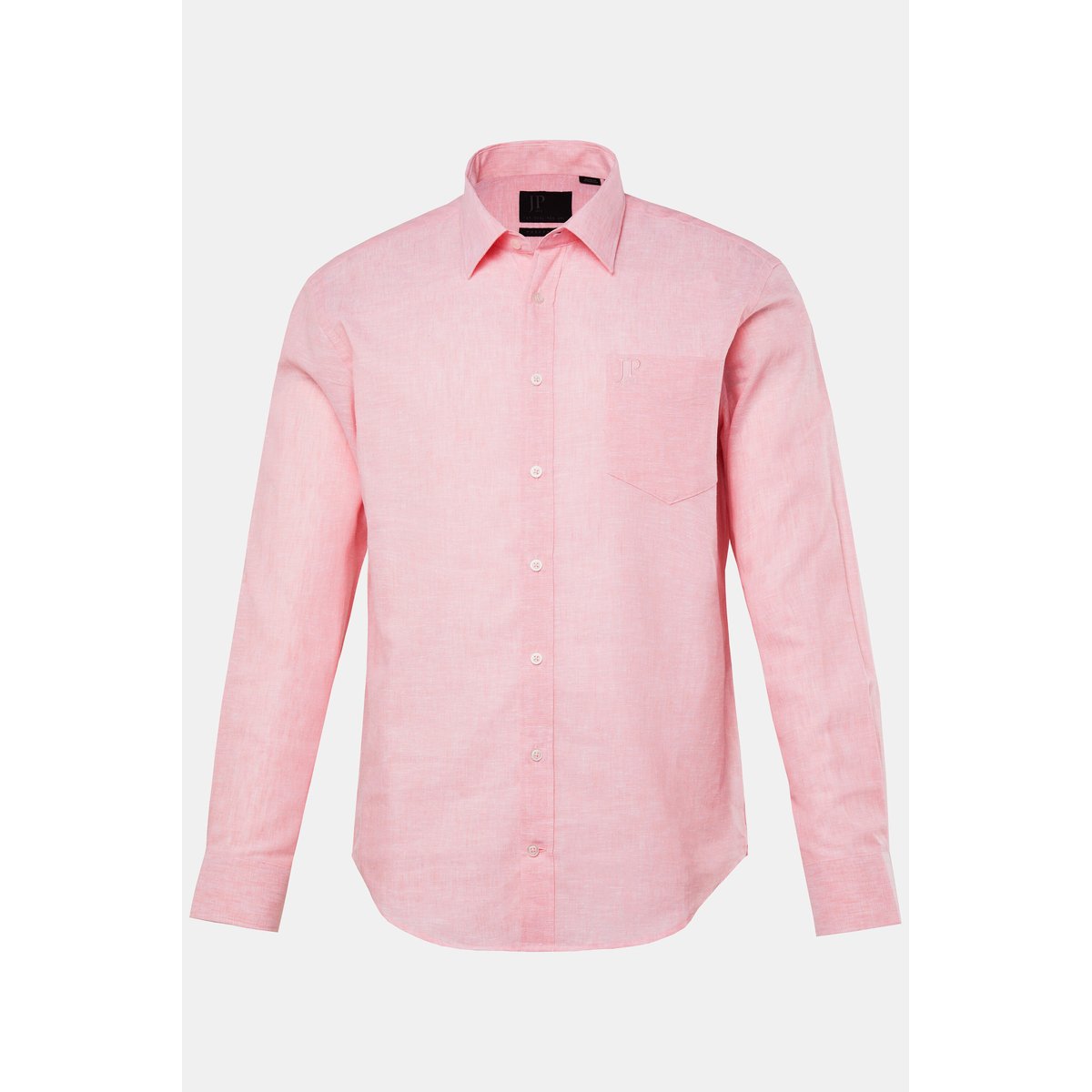 Chemise en lin mélangé fuchsia foncé, JP1880