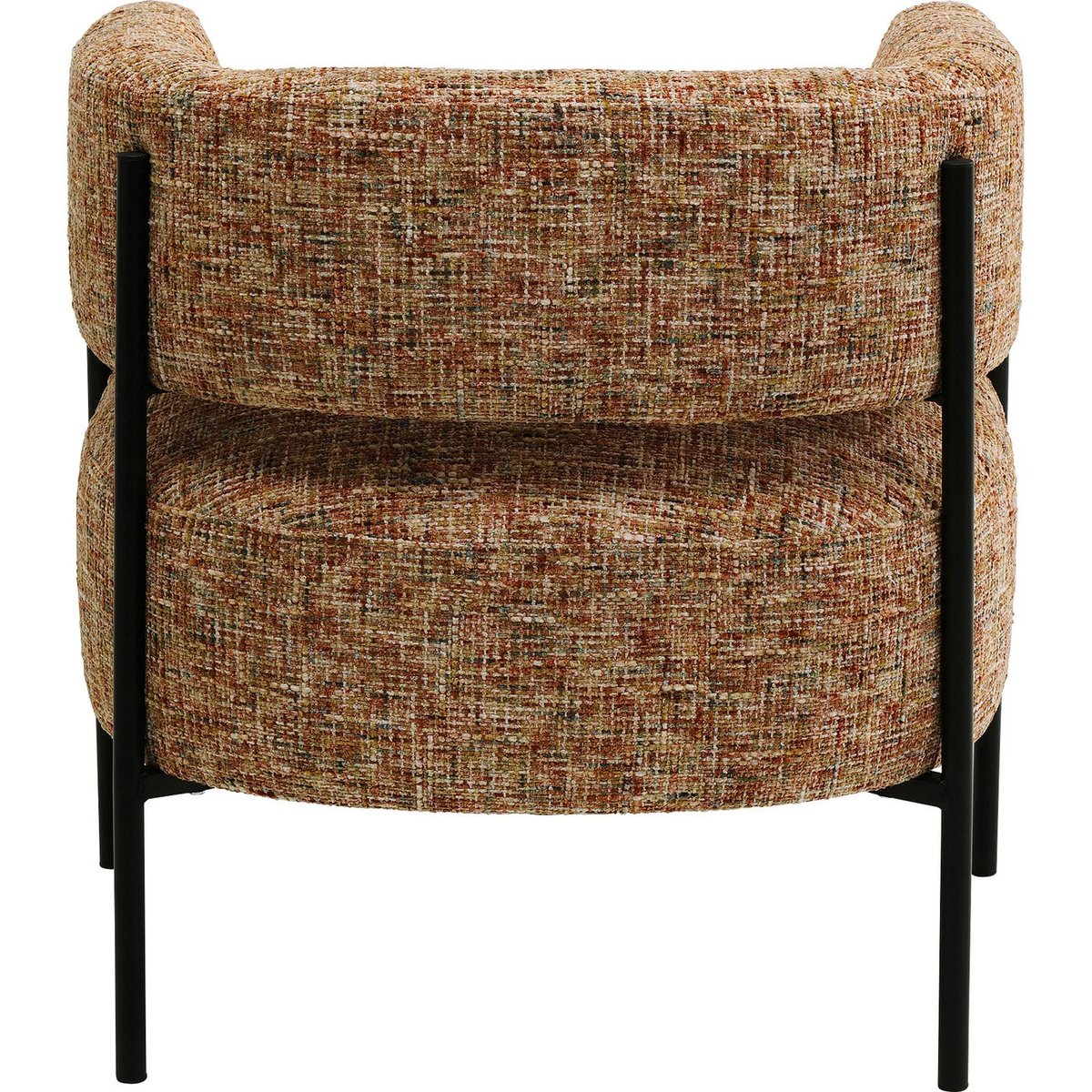Fauteuil en polyester mélangé, LILJA orange, KARE DESIGN
