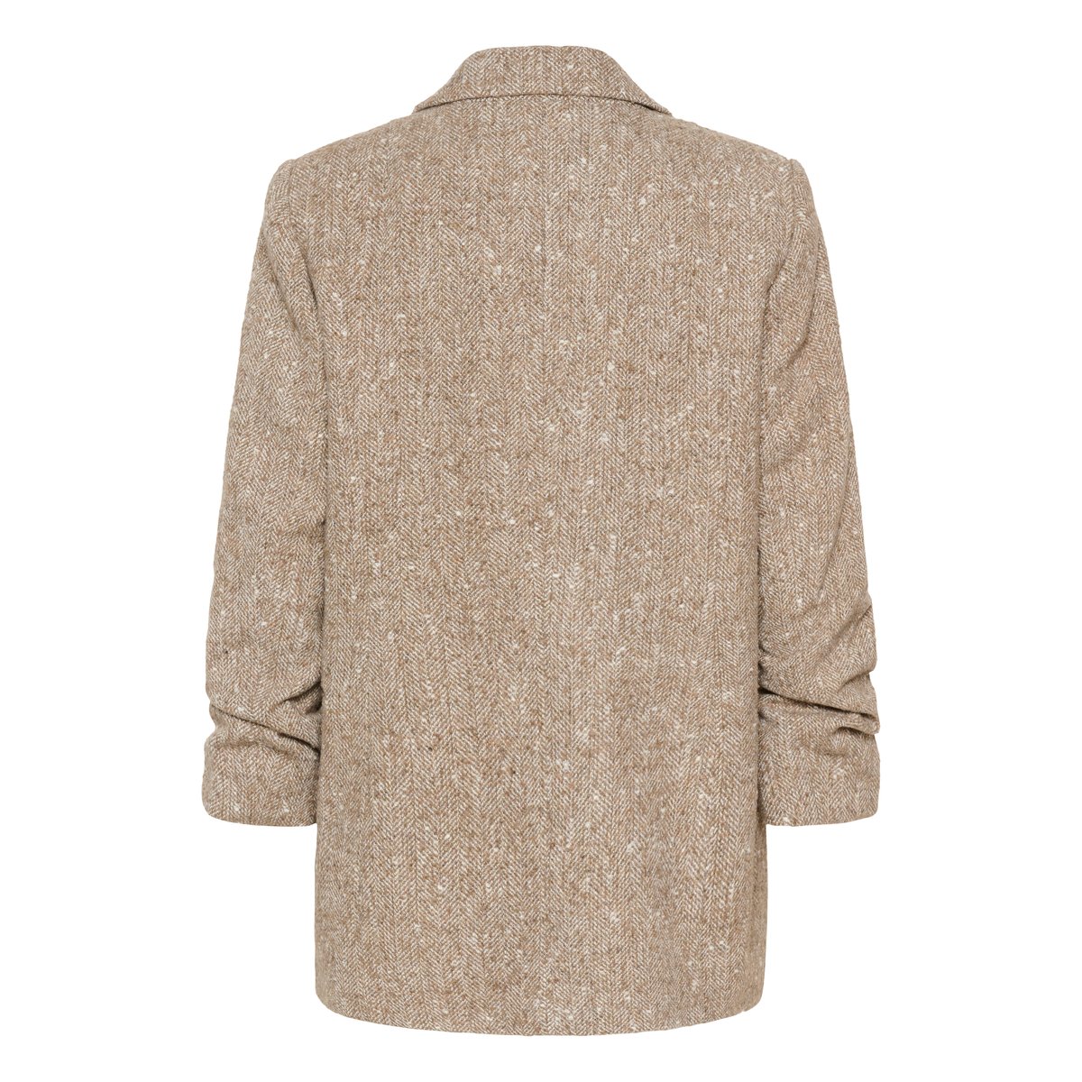 Veste d'extérieur beige fossil and white twill, SOAKED IN LUXURY