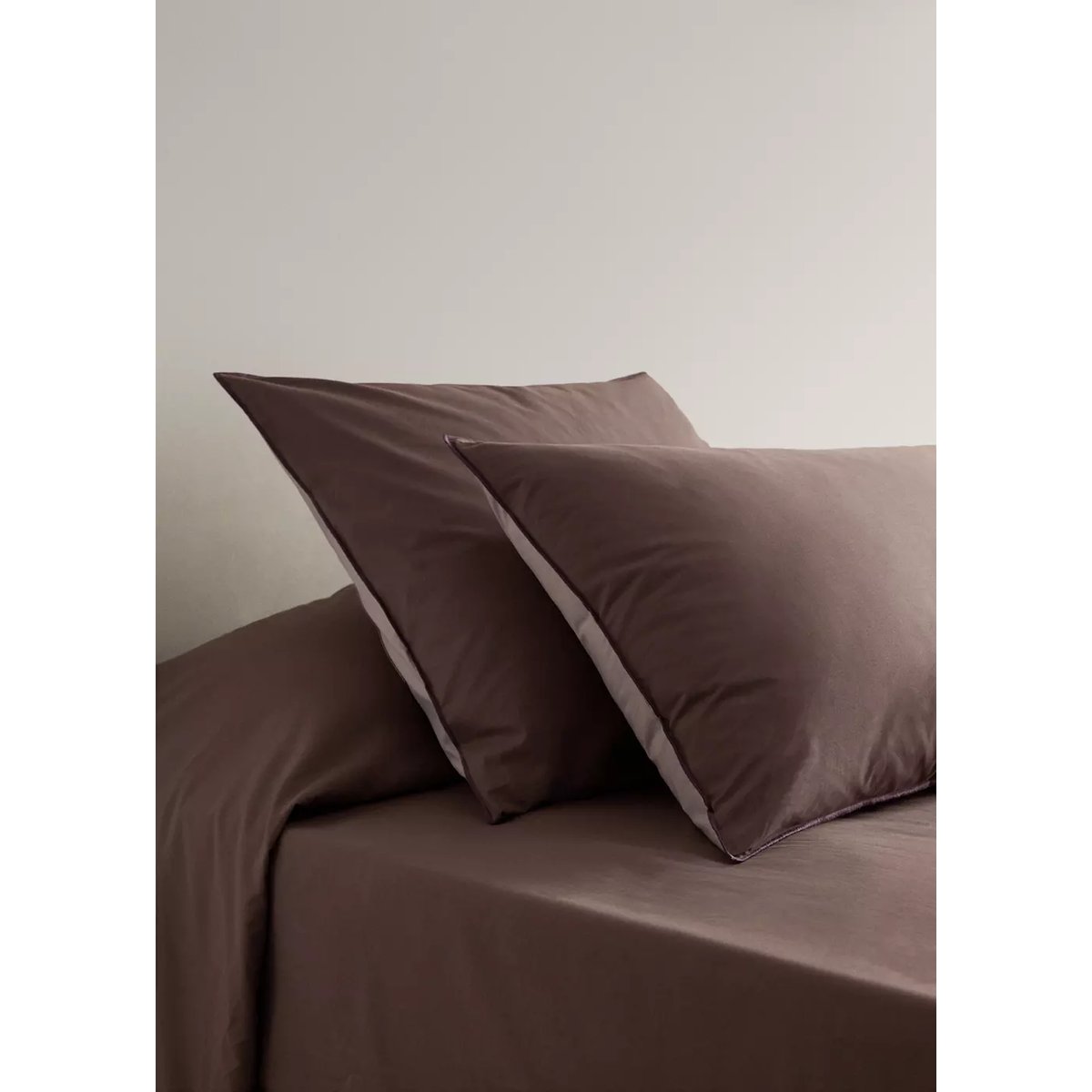 Taie d’oreiller 45x110 cm marron, MANGO HOME