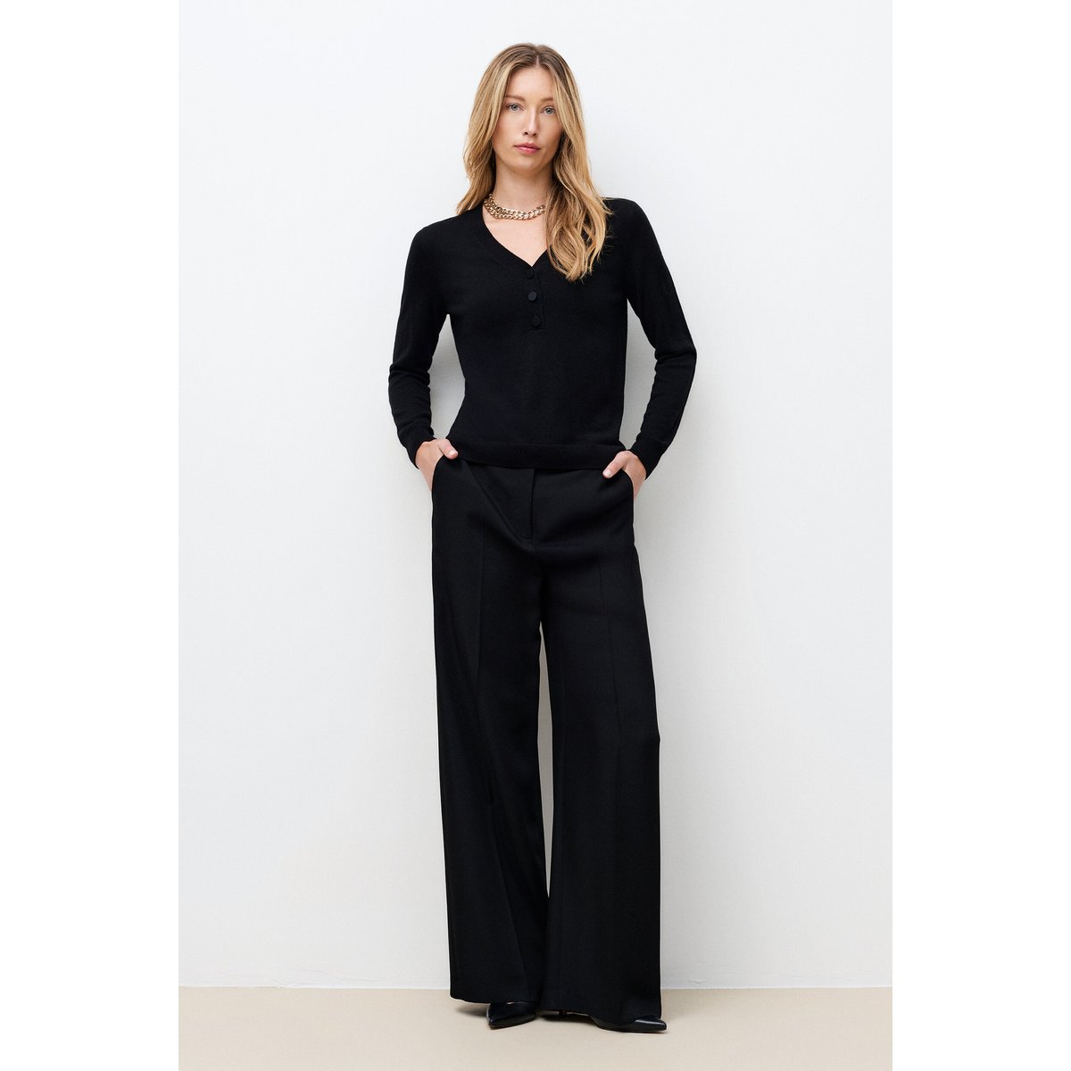 Pull Mbettina noir, CAROLL