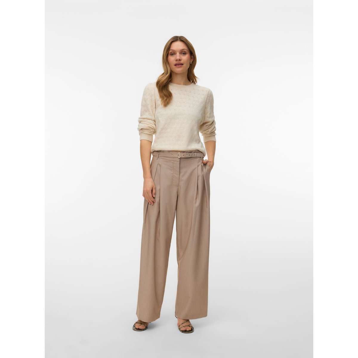 Pull En Maille birch, VERO MODA
