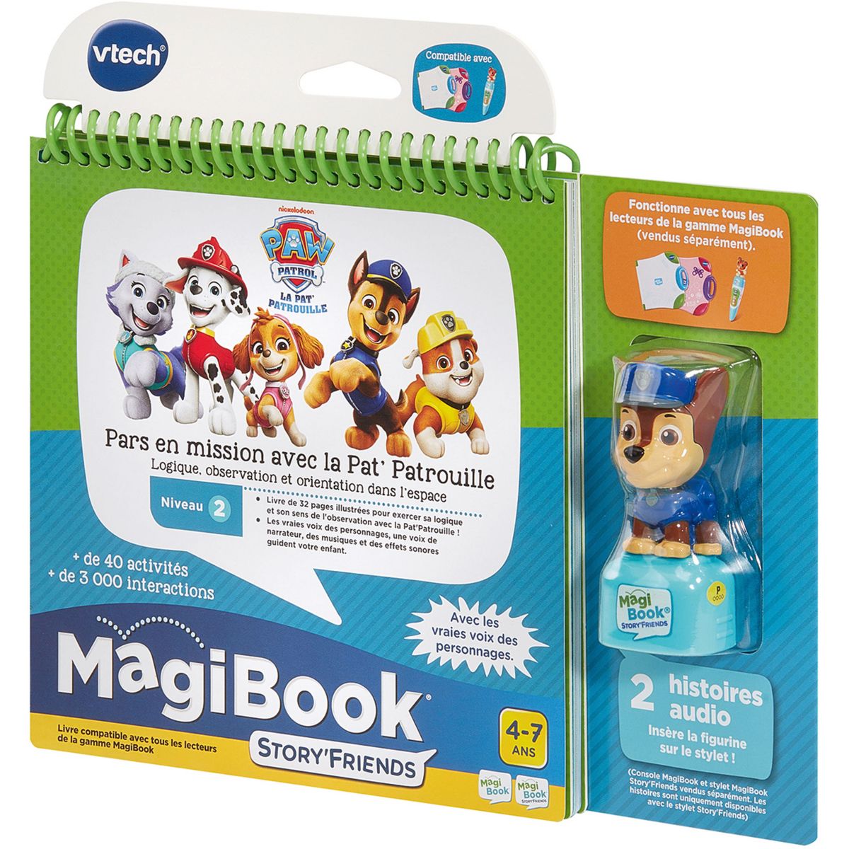 Livre interactif MagiBook Story'Friends-Livre Pat patroui couleur unique, VTECH