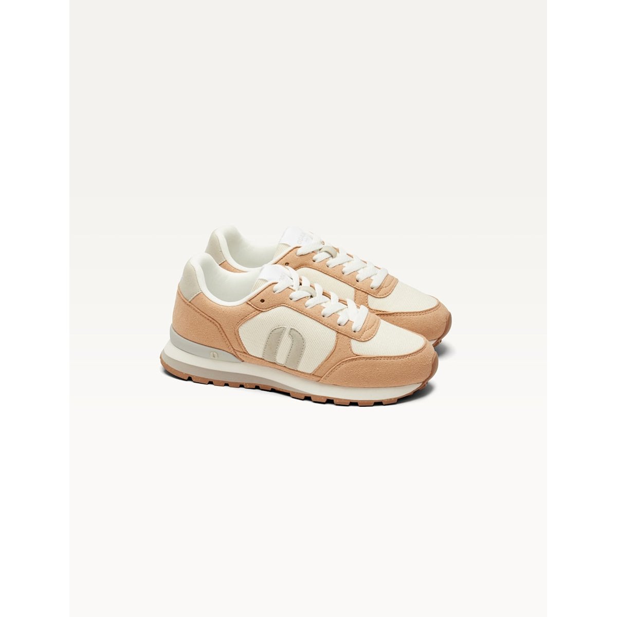 Baskets basses ALINE nude blanc, ODAJE