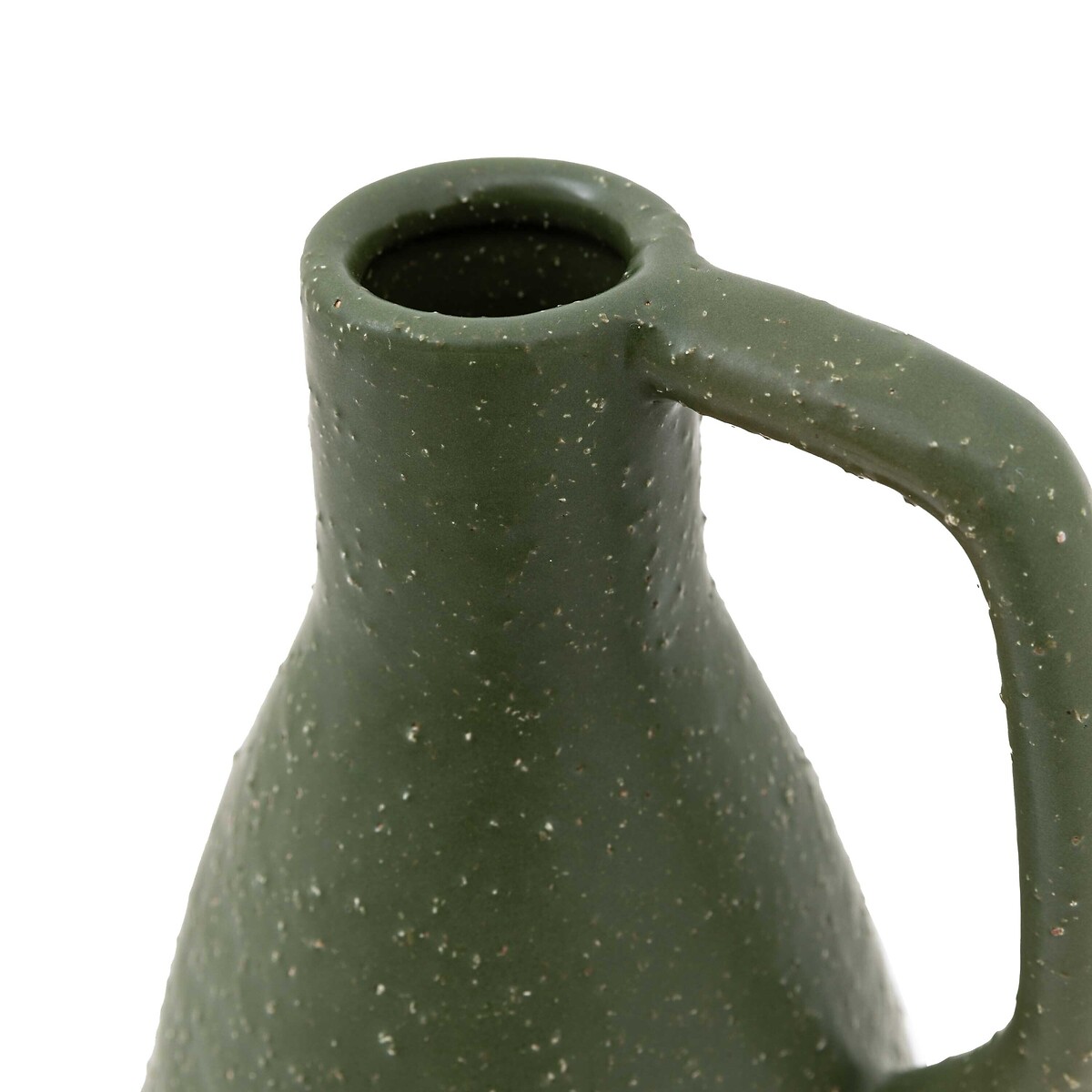 25cm Ceramic Vase with Handle green, ÉDITÉ