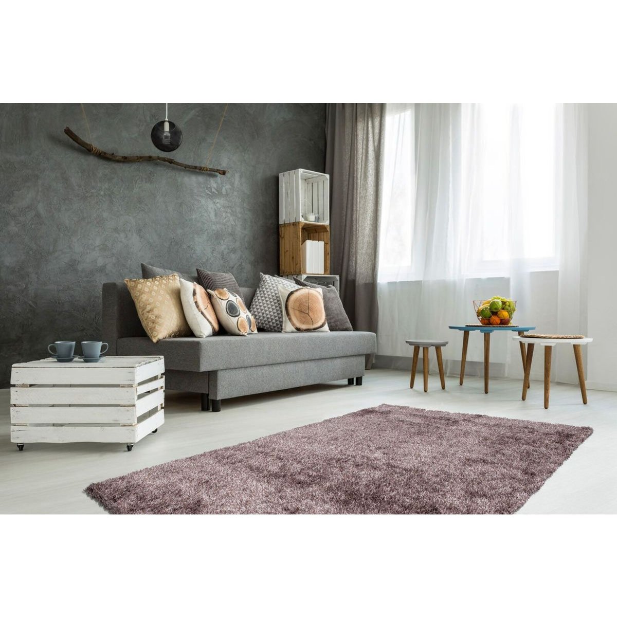 Tapis rectangulaire fait main, DIAMANT marron, ARTE ESPINA