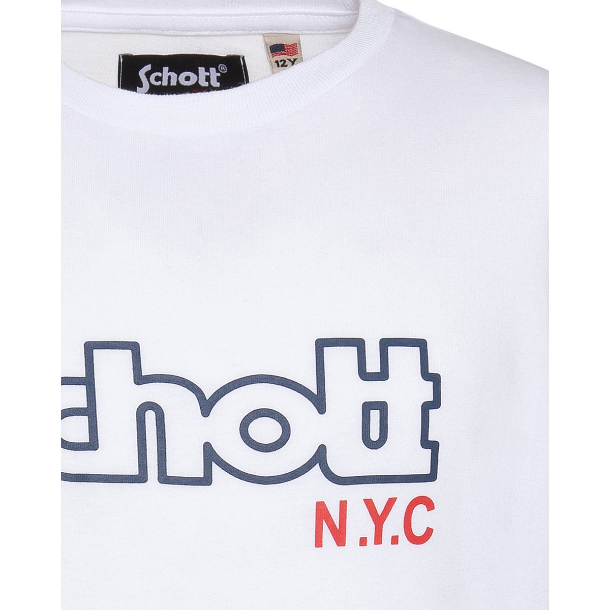 T-shirt imprimé Schott NYC® blanc, SCHOTT