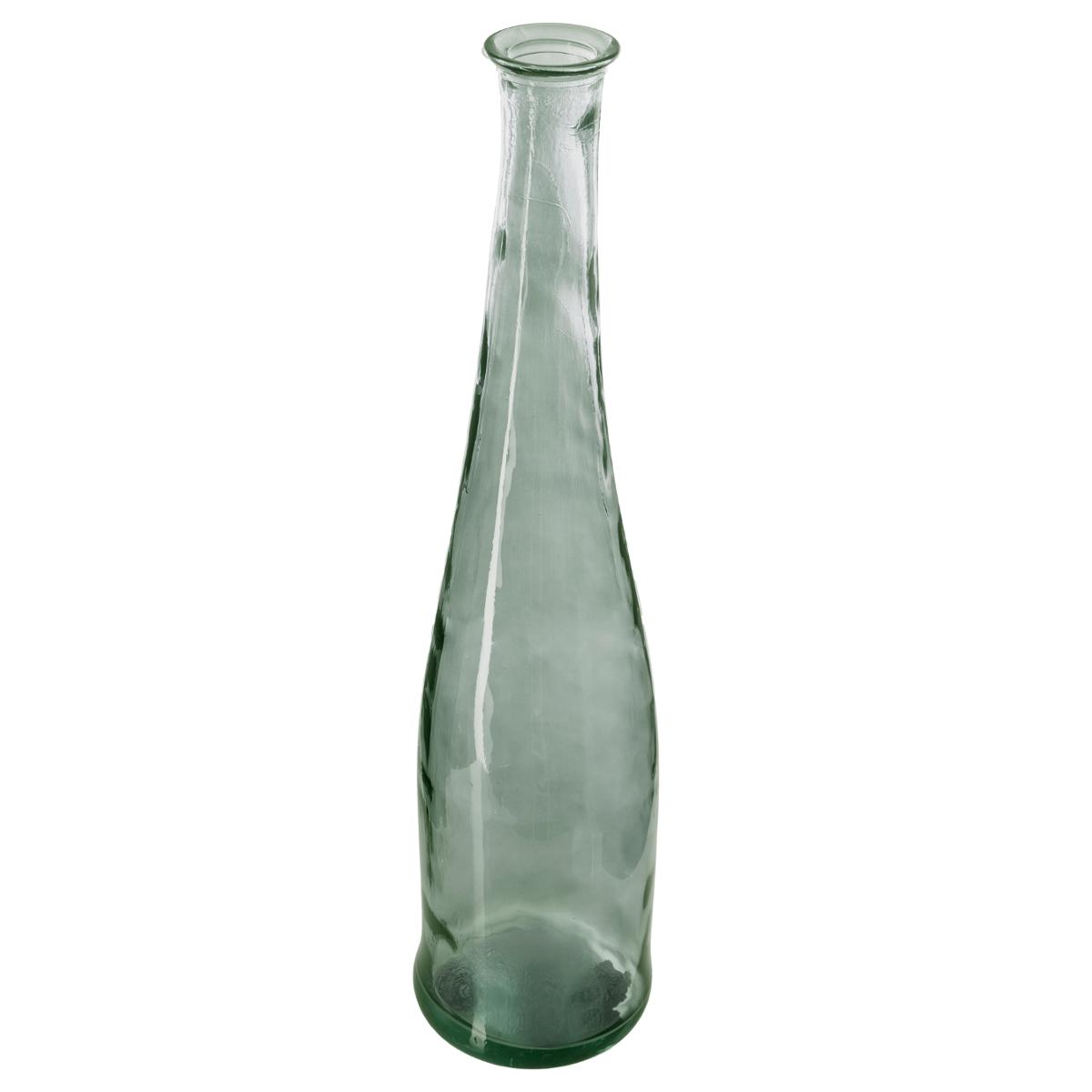 Vase en verre long col H80 cm ULY vert, ATMOSPHERA