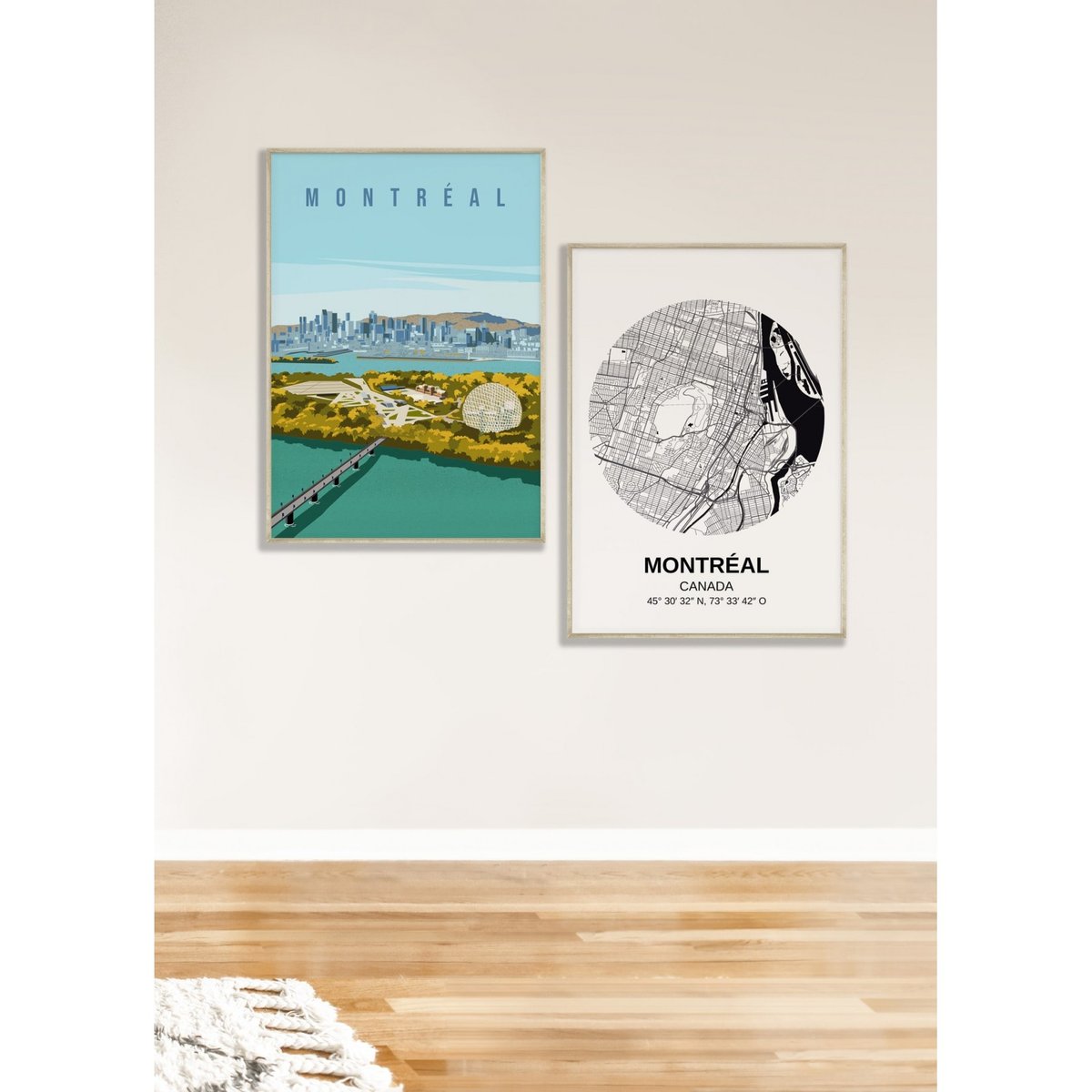Affiche ville Montréal blanc, L'AFFICHERIE
