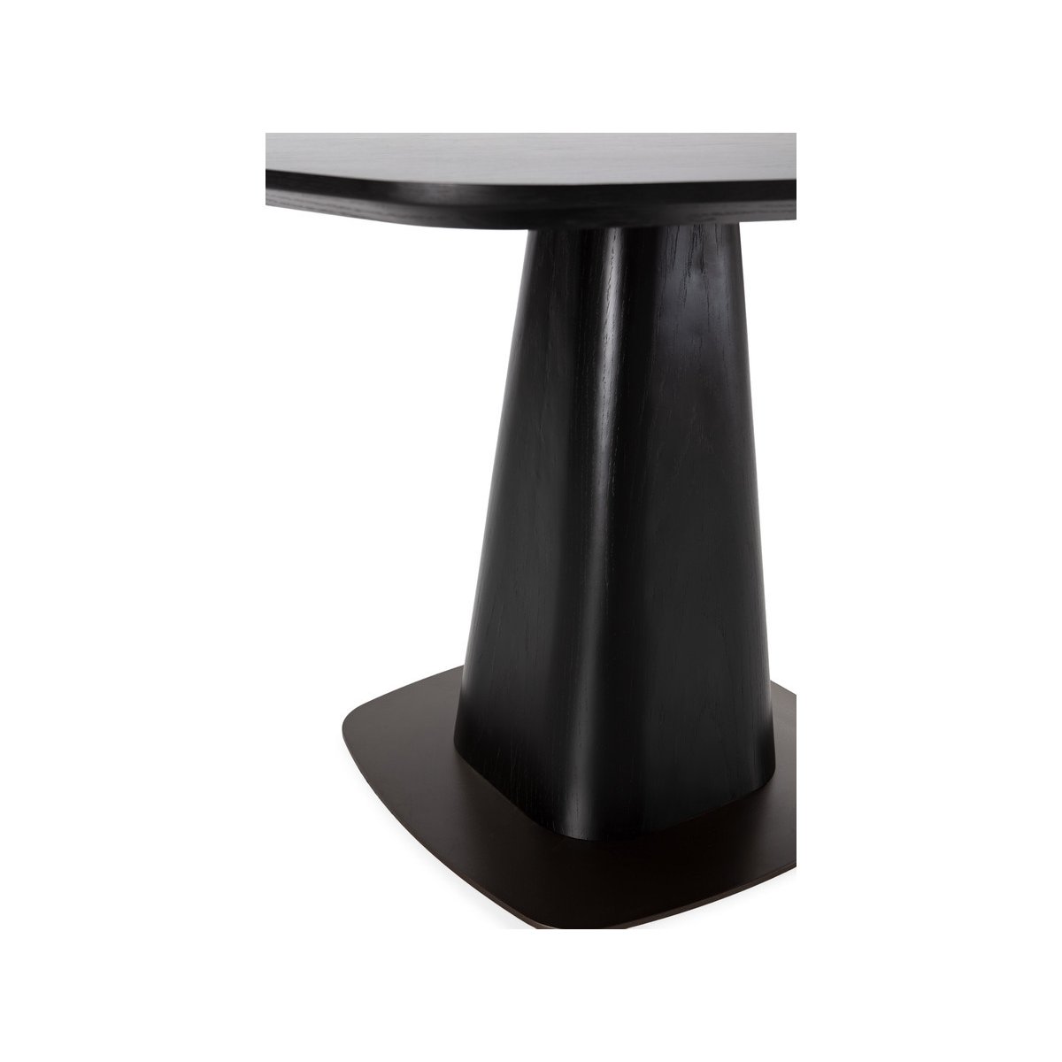Table à manger carrée NOA 120 cm placage chêne noir, BOBOCHIC