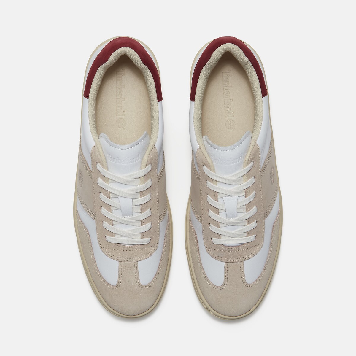 Baskets en cuir Lisbon Street blanc/beige, TIMBERLAND