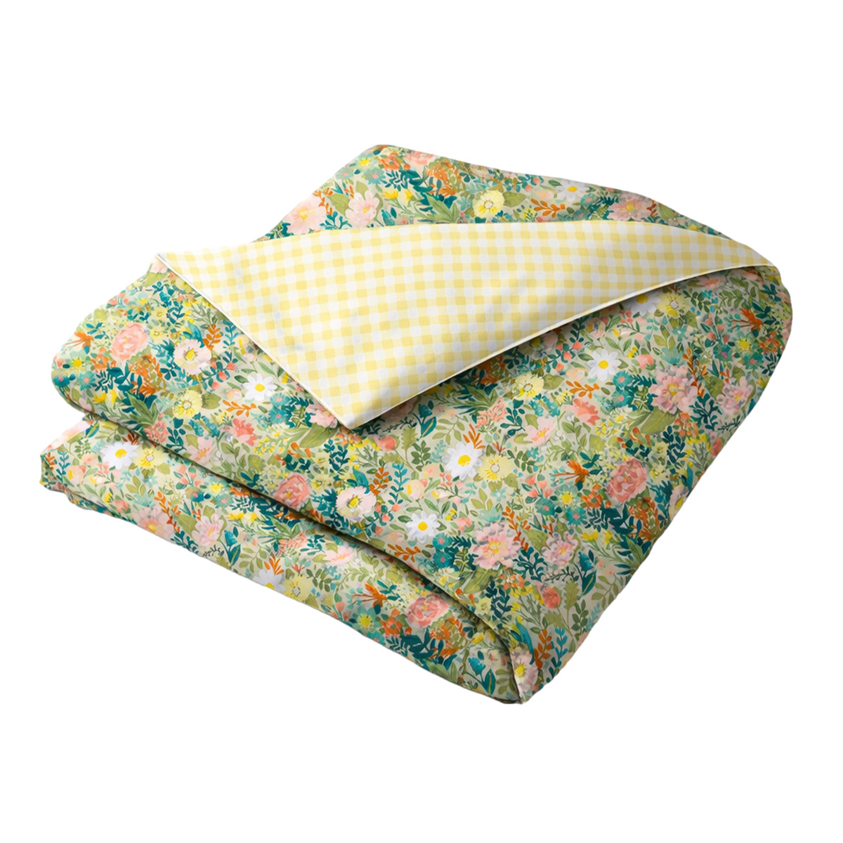 Housse De Couette Percale De Coton - LILI fleuris, TRADITION DES VOSGES