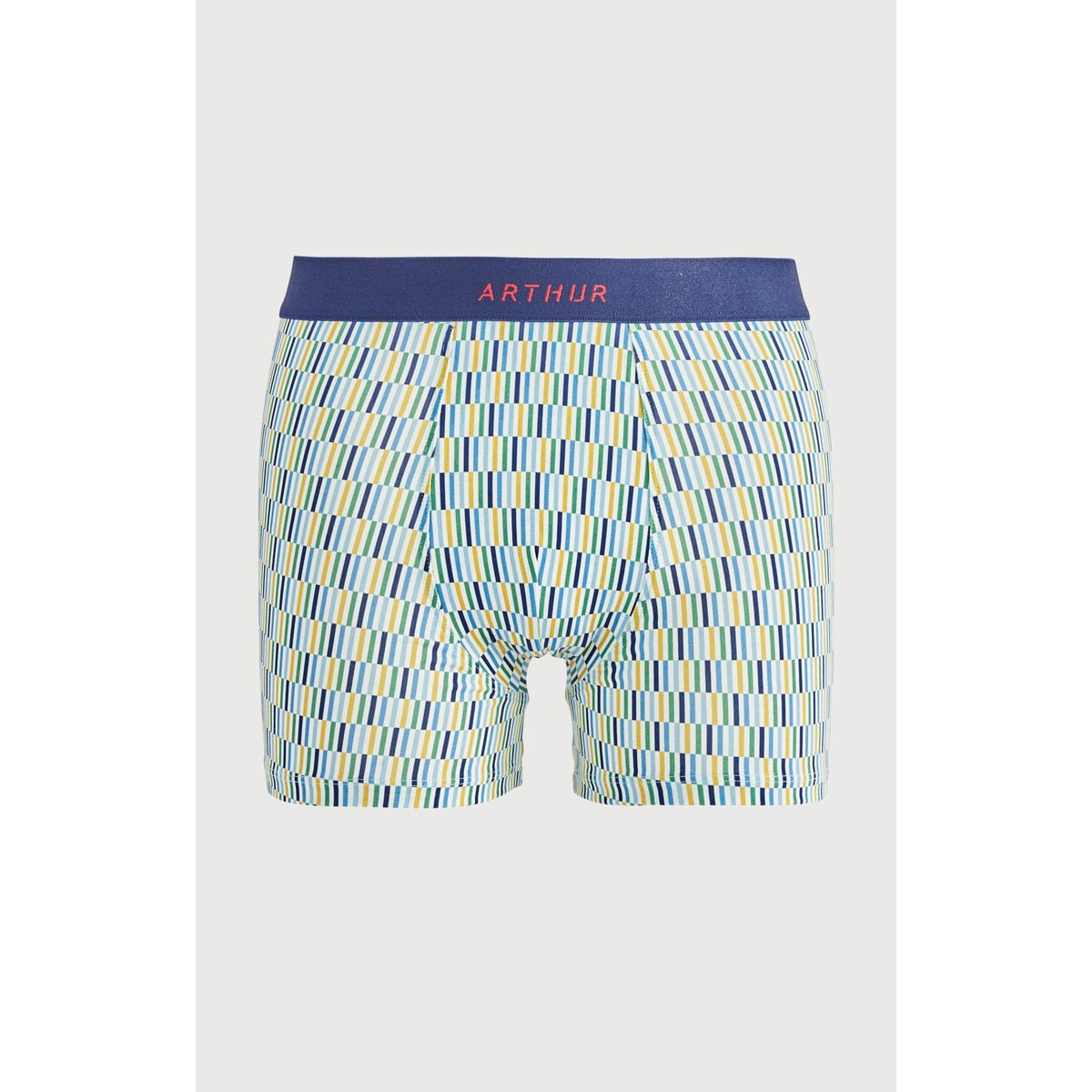 Boxer en coton imprimé Décalé multicolore, ARTHUR
