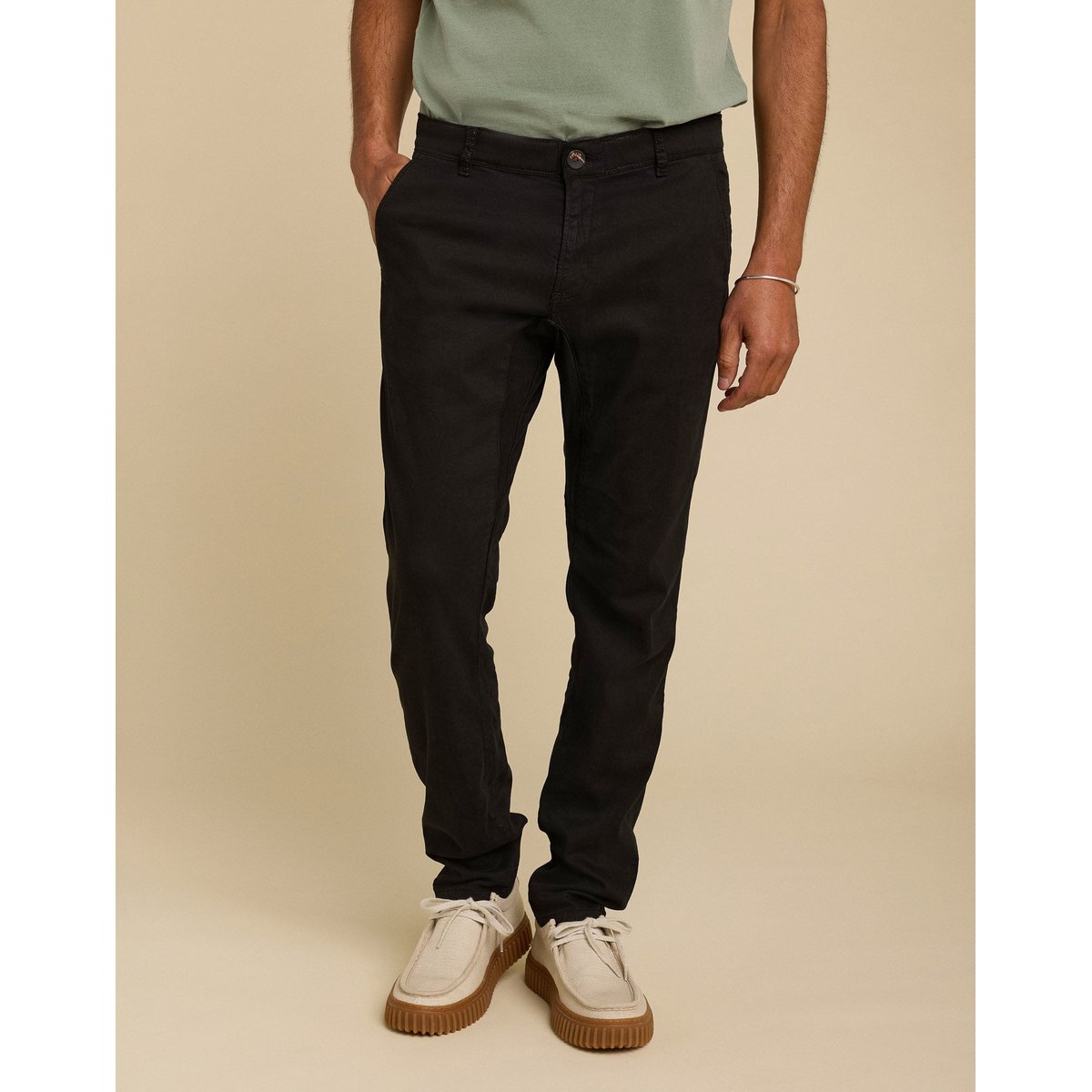 PANTALON CHINO DARK2 noir, PULLIN