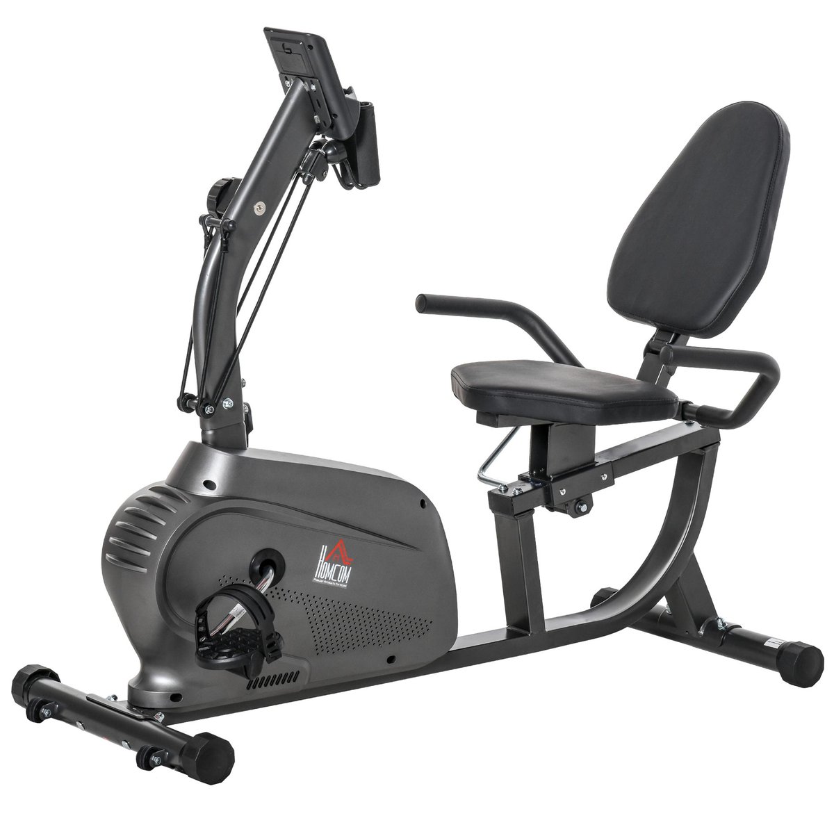 Vélo d'appartement magnétique Acier Noir noir, HOMCOM