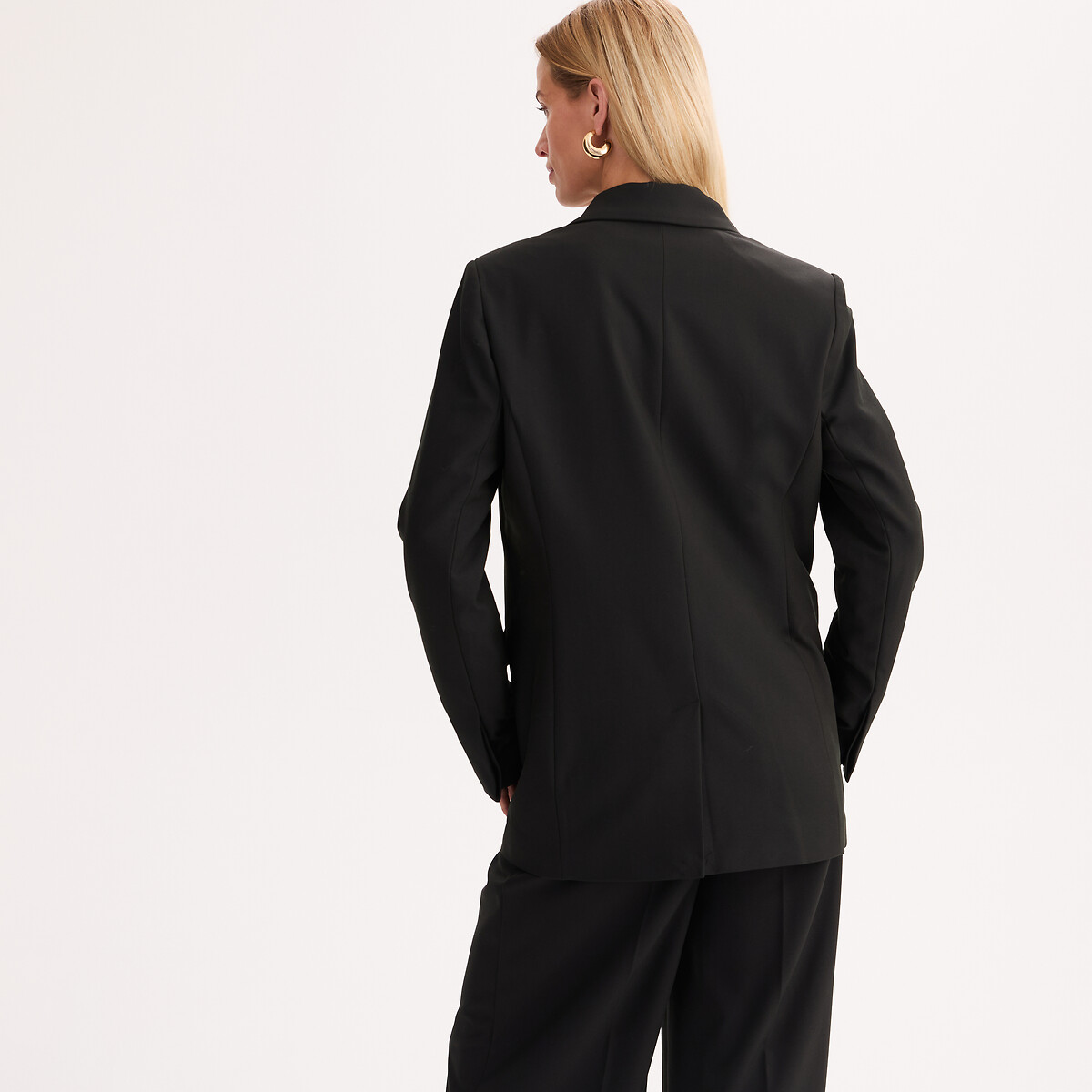Veste blazer, double boutonnage noir, ANNE WEYBURN