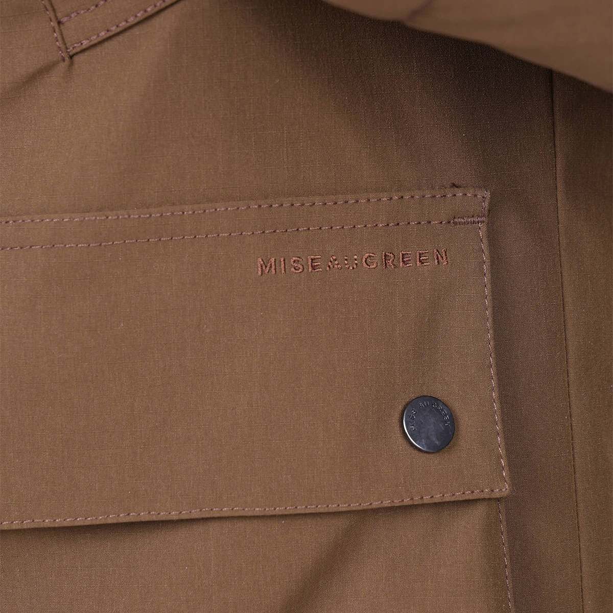 Parka Hector ripstop marron, MISE AU GREEN