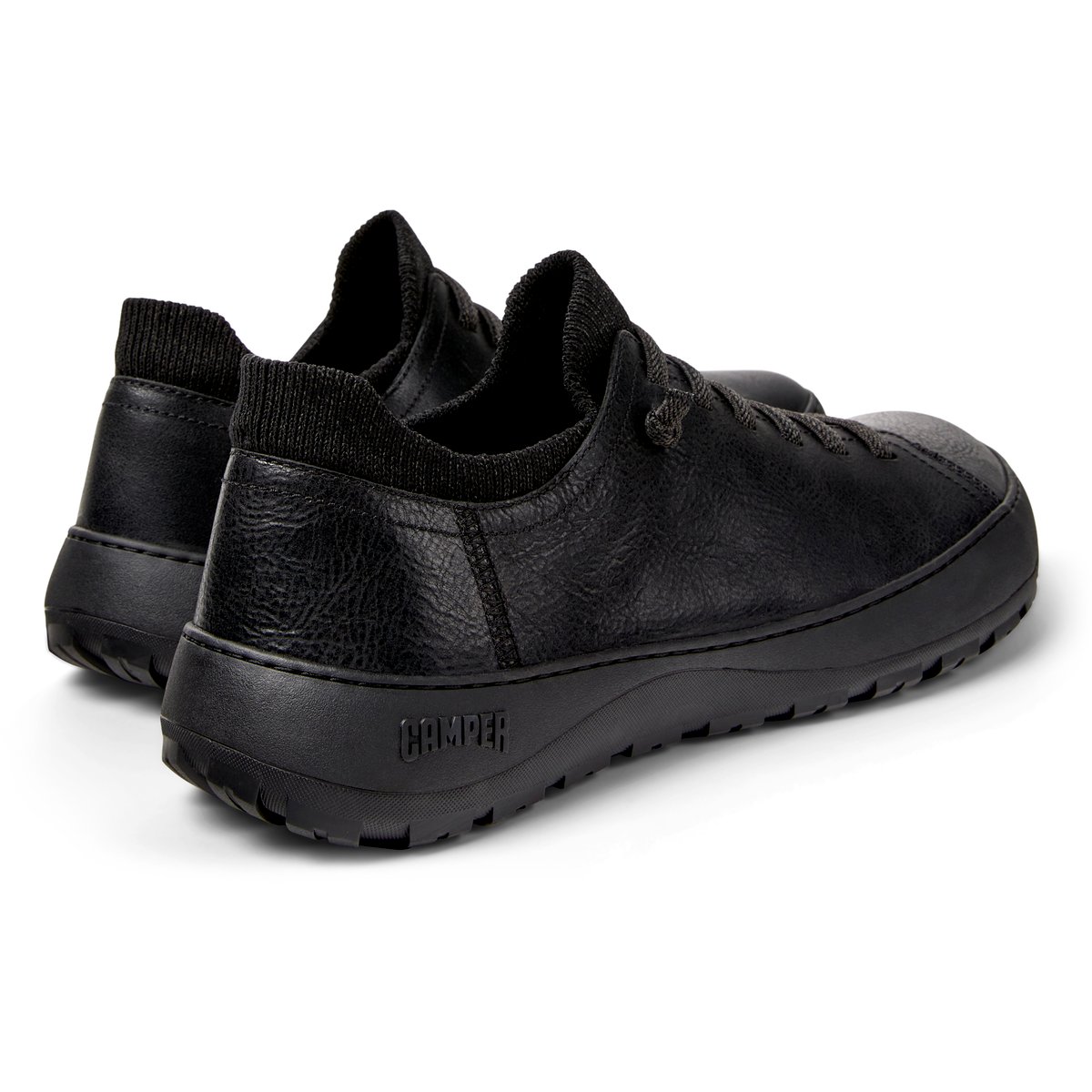 Baskets Peu Serra Suede Leather noir, CAMPER