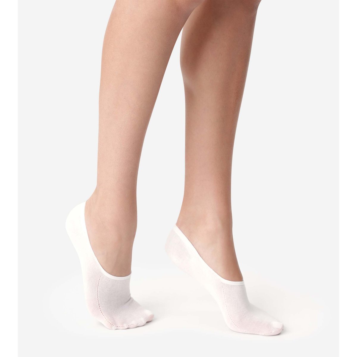 Lot de 2 protèges-pieds Invisifit blanc, DIM