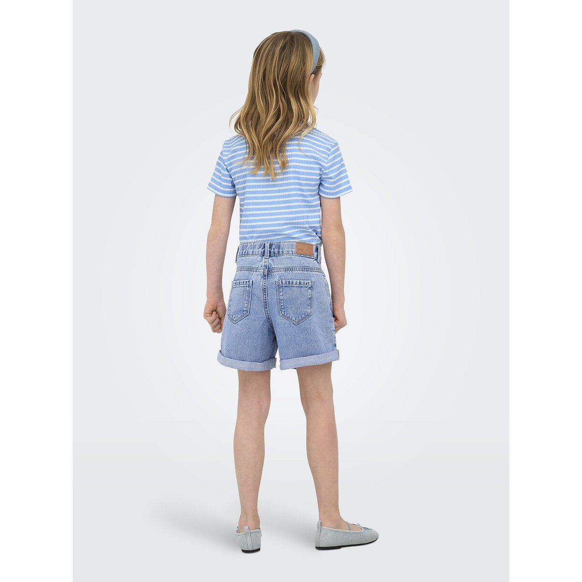 Pantaloncini di jeans, taglio mom jeans chiaro, KIDS ONLY