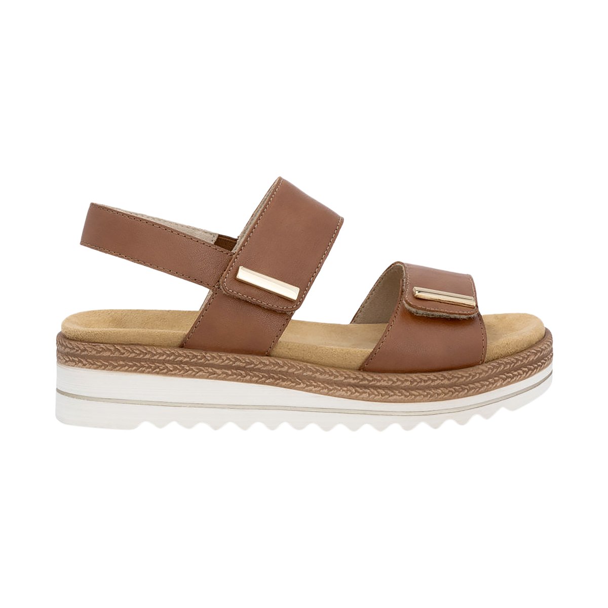 Sandales Cuir Lugano marron, REMONTE