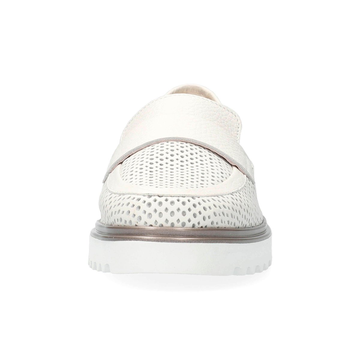 Mocassins en cuir SYLVIE PERF blanc p5136, MEPHISTO