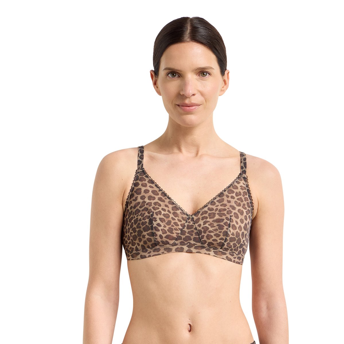 Soutien-gorge triangle sans armatures Feline marron, DIM