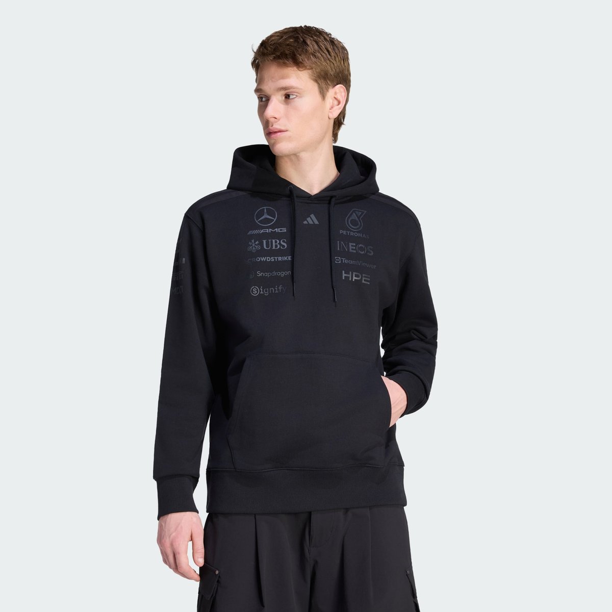 Sweat-Shirt À Capuche Mercedes - Amg Petronas Formula 1 Team Night Driver Hommes black, adidas Performance
