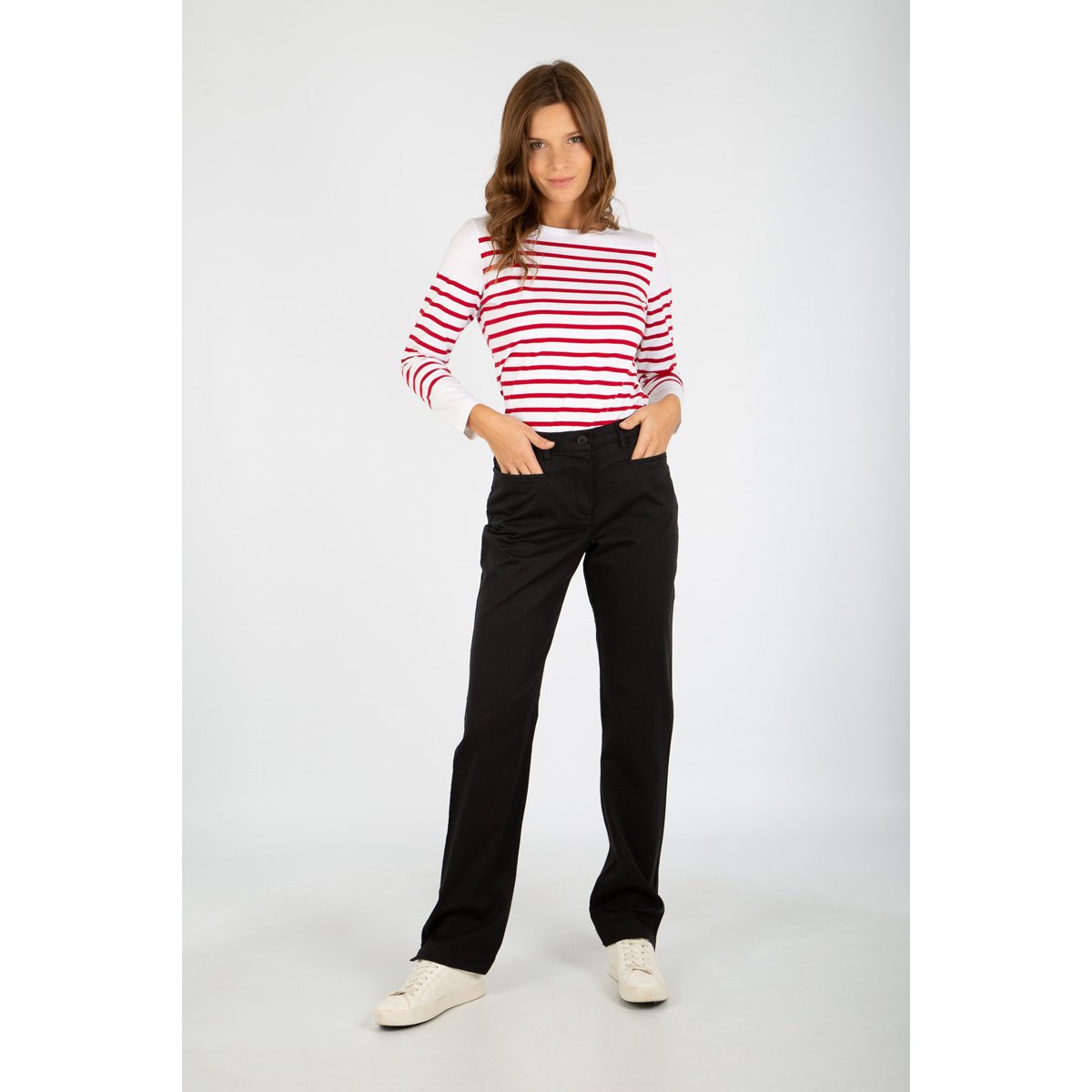 Pantalon confort taille élastiquée TRIMARAN noir, ARMOR-LUX