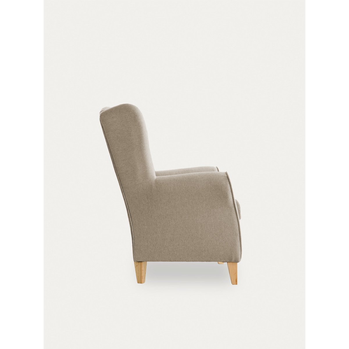 Fauteuil Rembourrée - DAN beige, KENAY