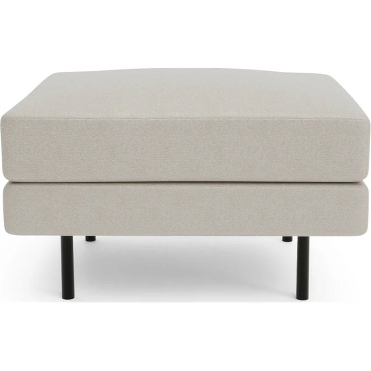 Pouf contemporain collection CHELSEA crème, RECOLLECTION