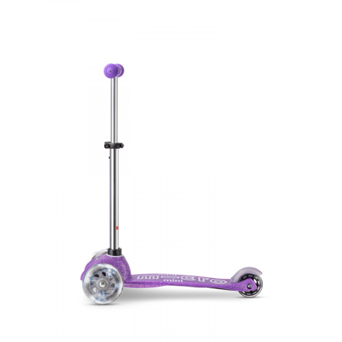 Mini Micro Deluxe Glitter LED - violet, MICRO MOBILITY