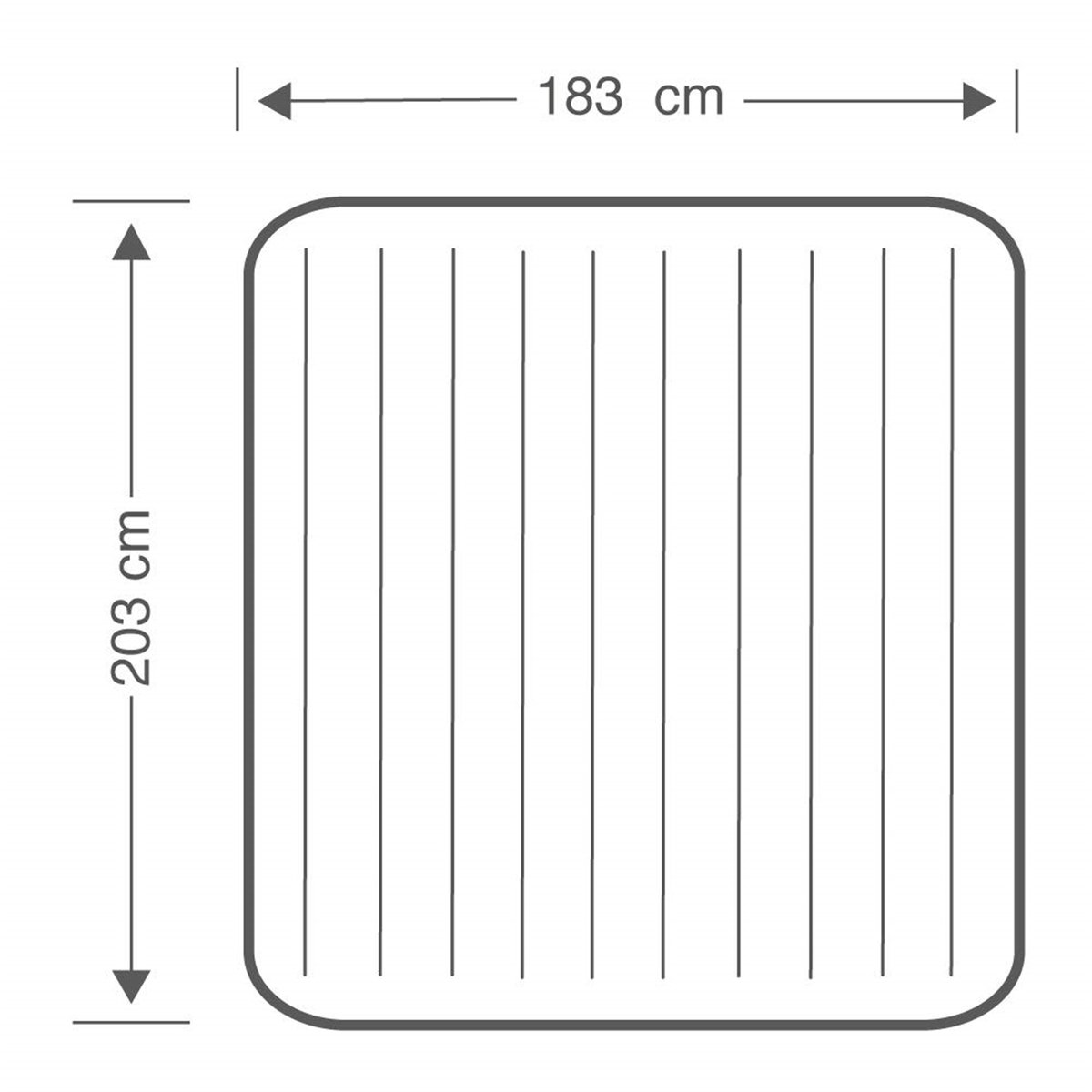 Matelas Gonflable Double Place Bleu bleu, INTEX