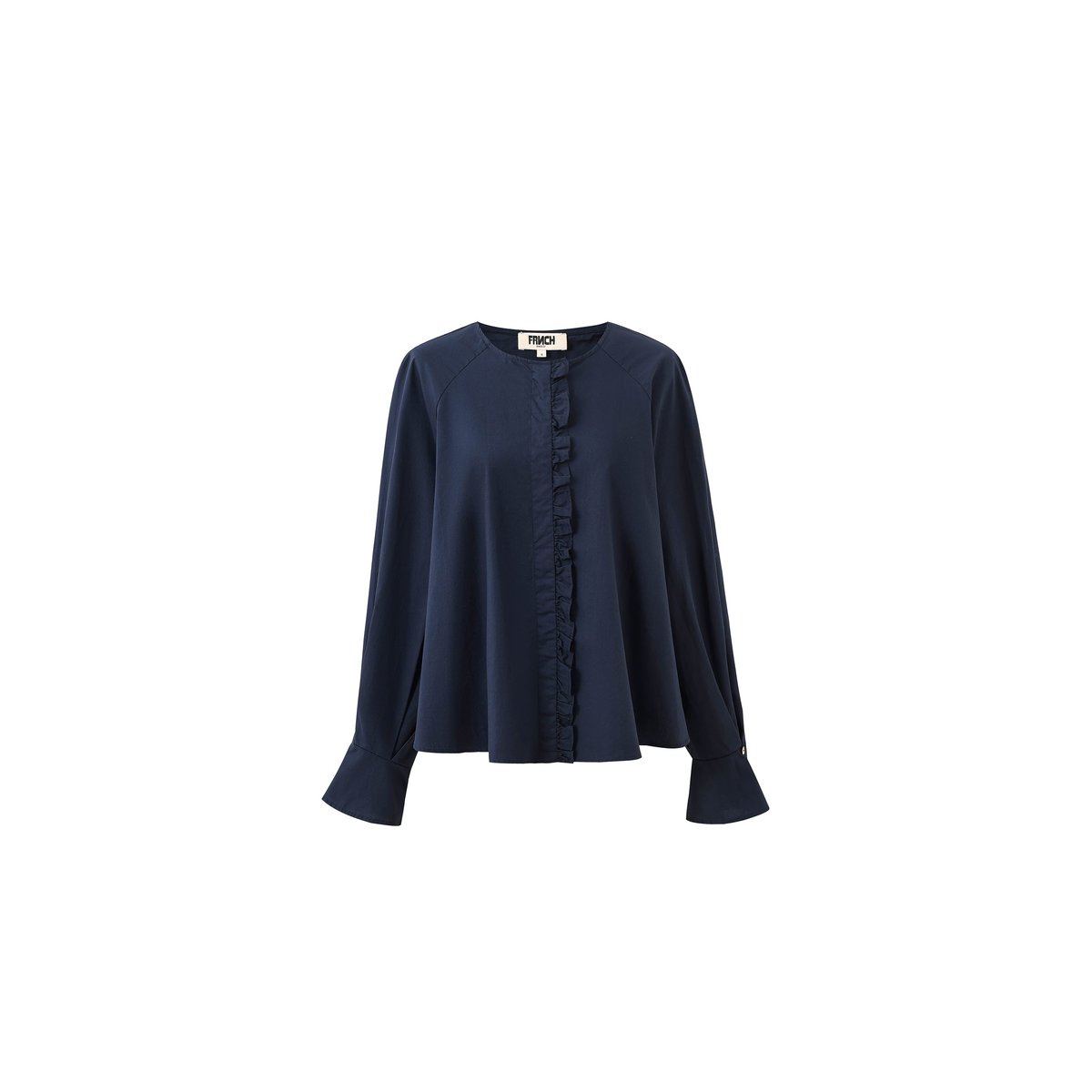 Chemise en coton ARAGON bleu nuit, FRNCH
