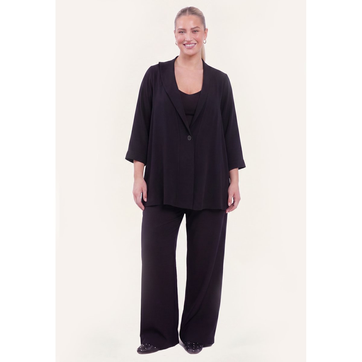 Cardigan avec manches longues noir, YOEK