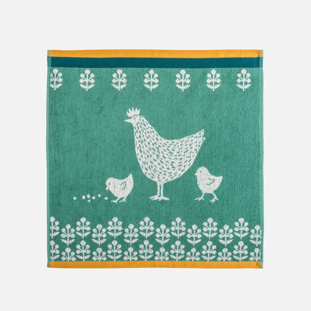 Essuie-mains éponge jacquard COCOTTE vert, COUCKE