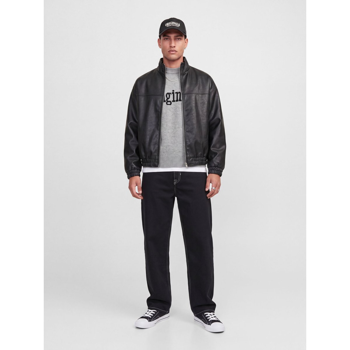 Jean Baggy Fit black denim 1, JACK & JONES