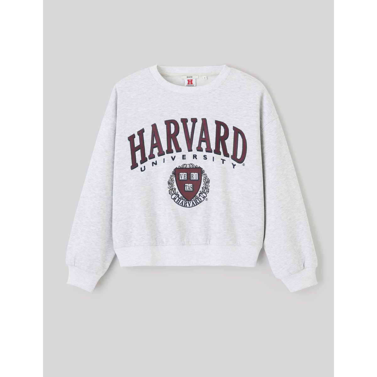 Sweat licence harvard gris clair, BZB