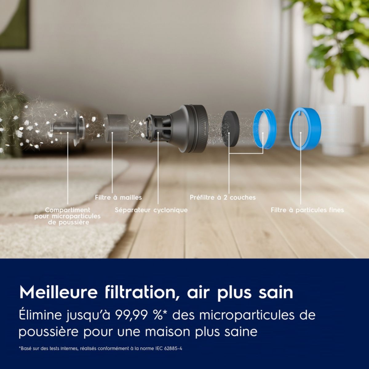 Aspirateur balai EP83UB25SH 800 couleur unique, ELECTROLUX