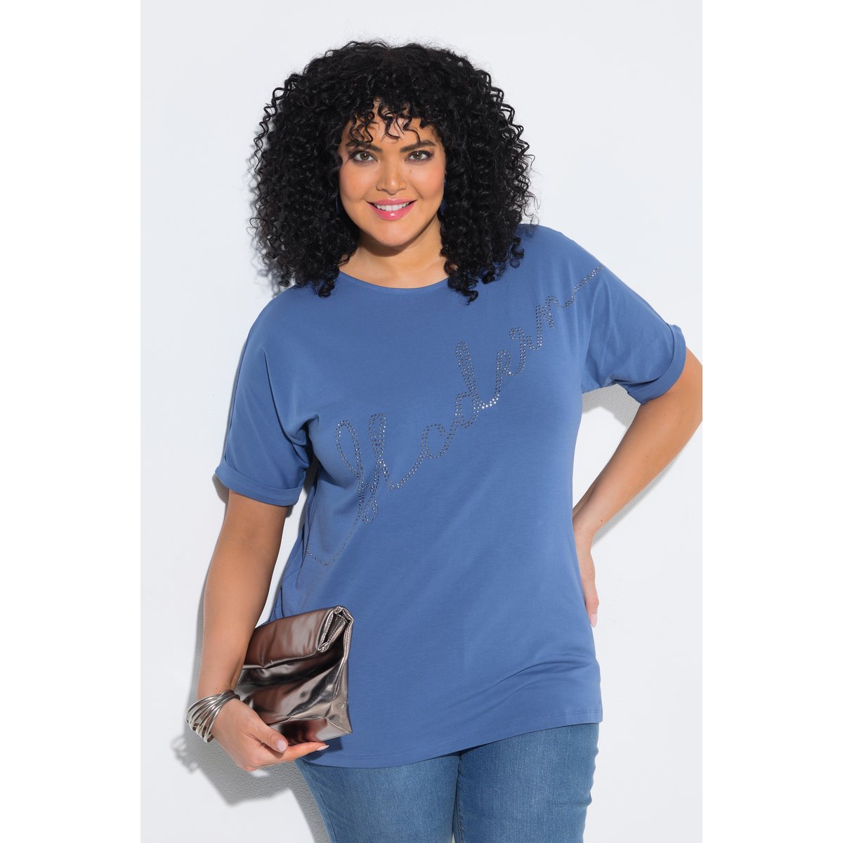 T-shirt oversize bleu voile clair, ULLA POPKEN