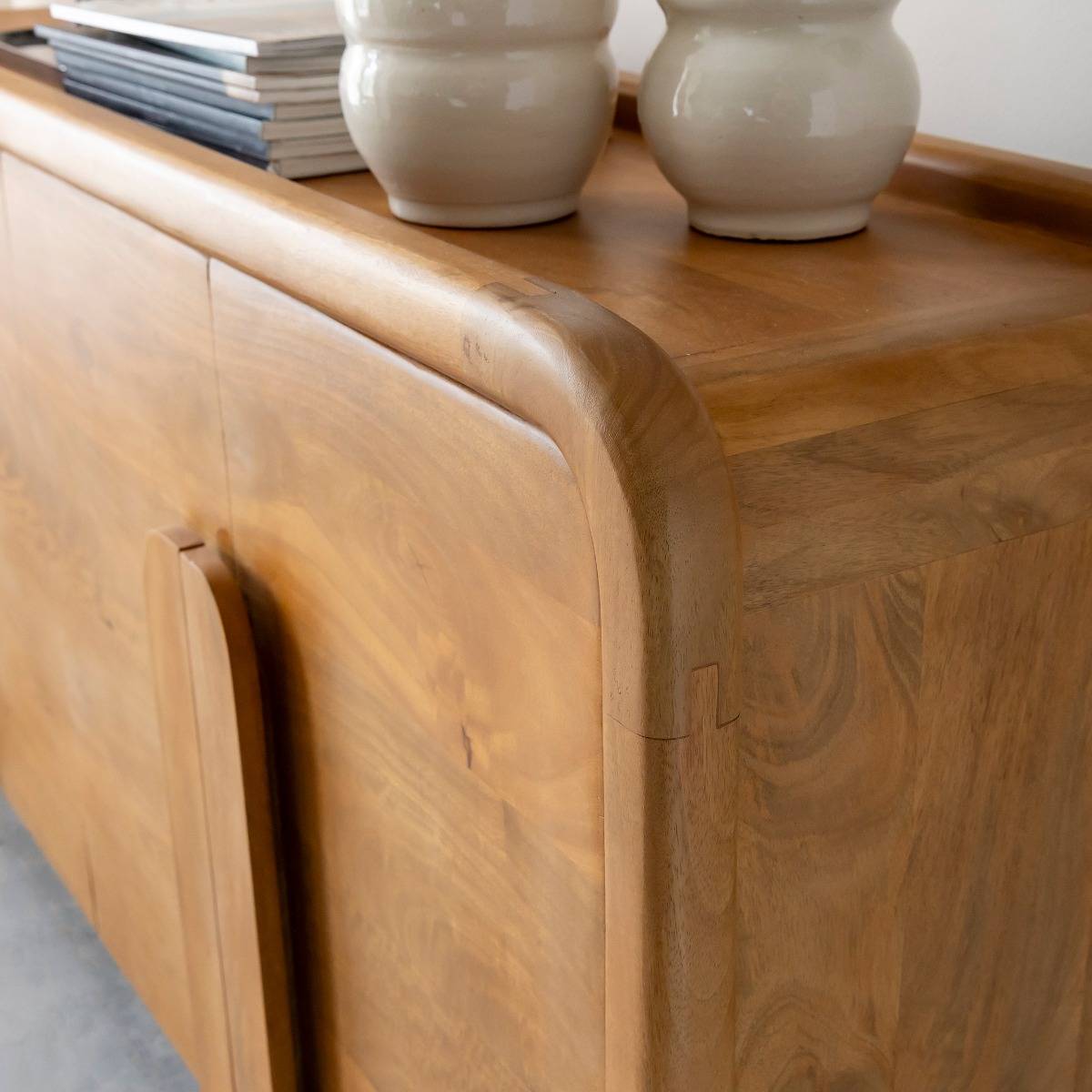 Buffet en bois de manguier FÉODOR bois clair, MADE IN MEUBLES 