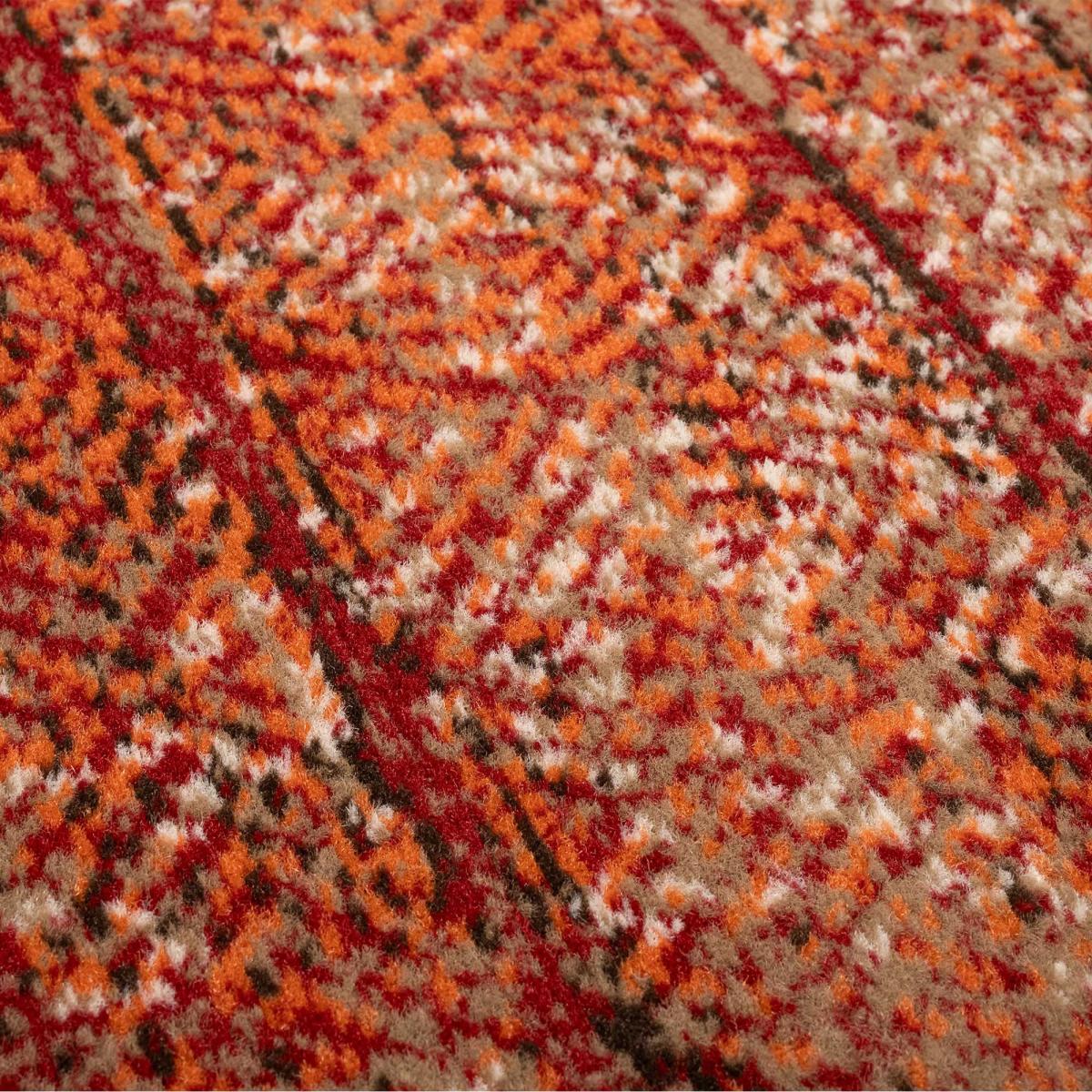 Tapis berbère tissé motif ethnic LYN1 CHILA rouge, UN AMOUR DE TAPIS